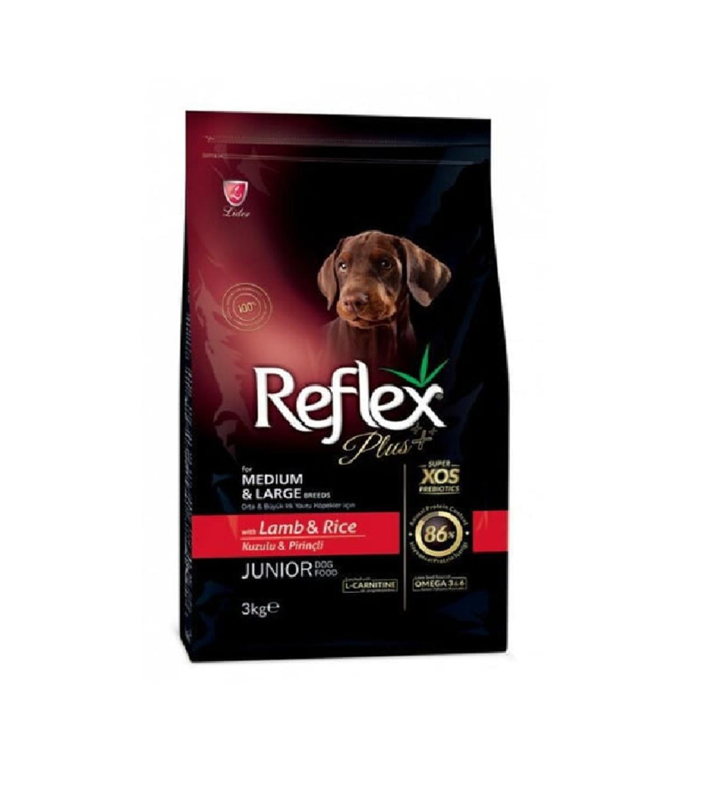 Reflex Plus Junior Lamb and Rice Medium and Large Breed Puppy Food 3 KG