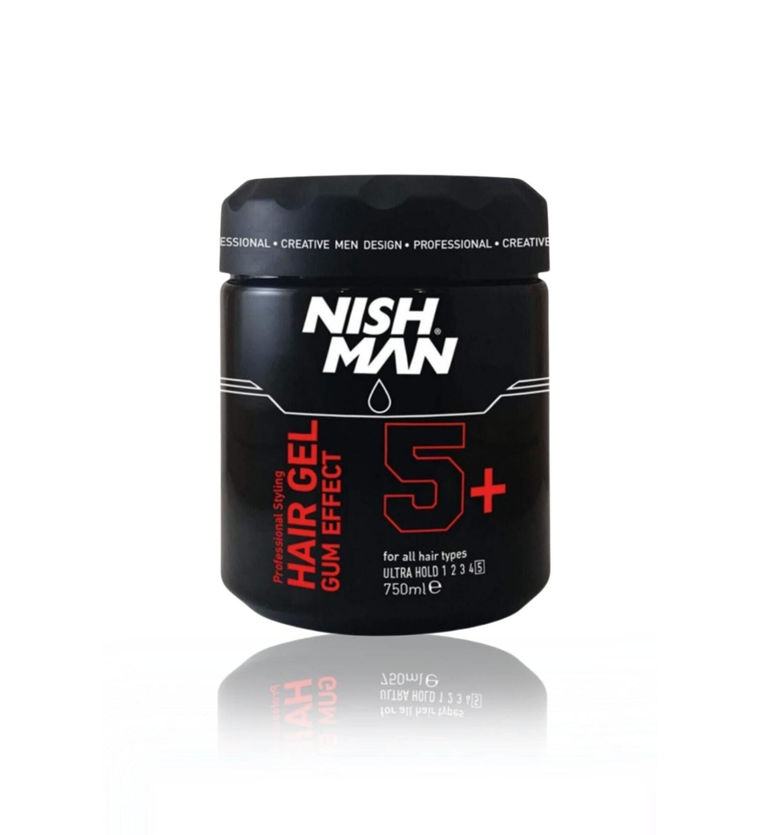 NISHMAN 5+ Ultra Hard Full Shiny Gum Jelly 750 ml