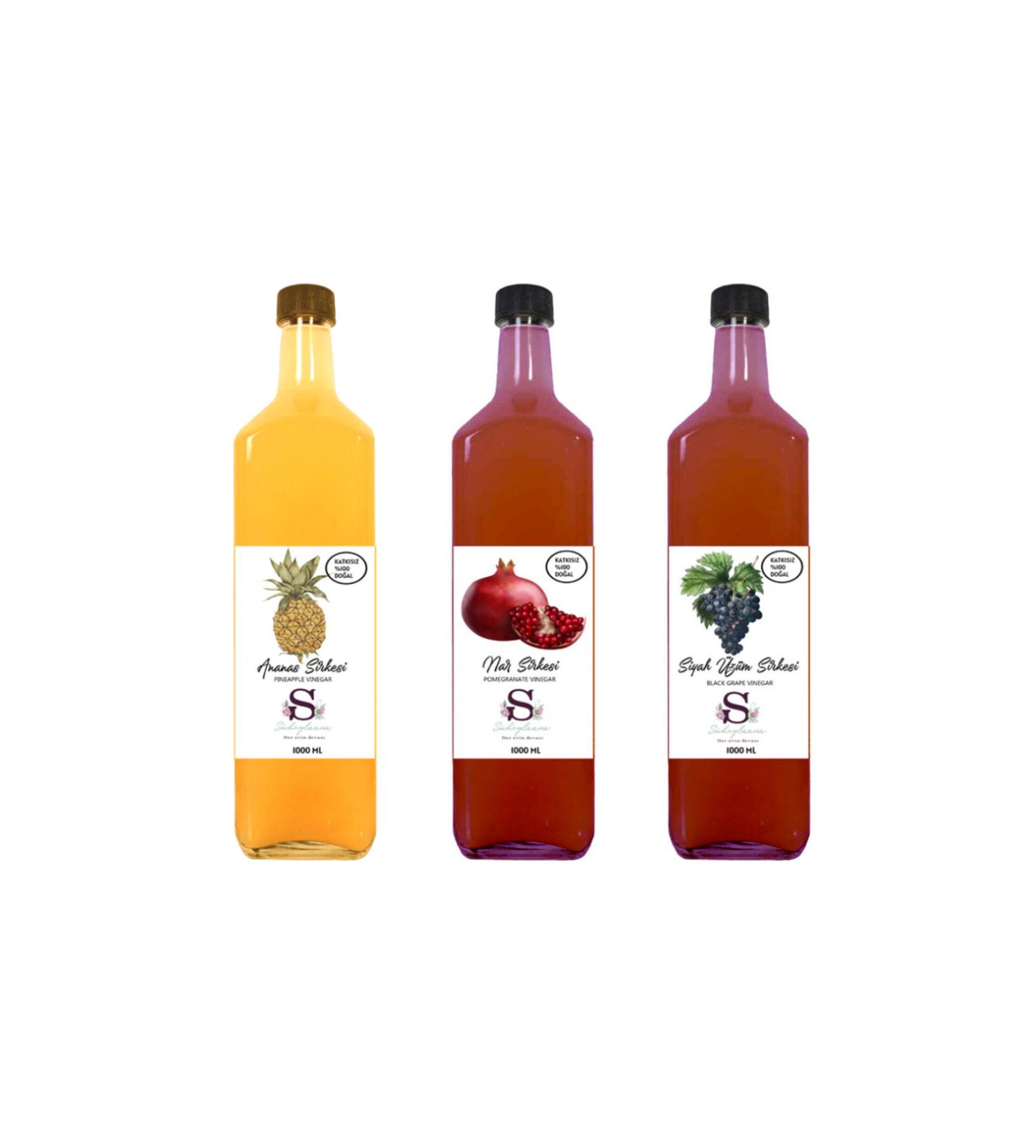 S heylaana Natural Pineapple Pomegranate and Grape Vinegar 1000 ml