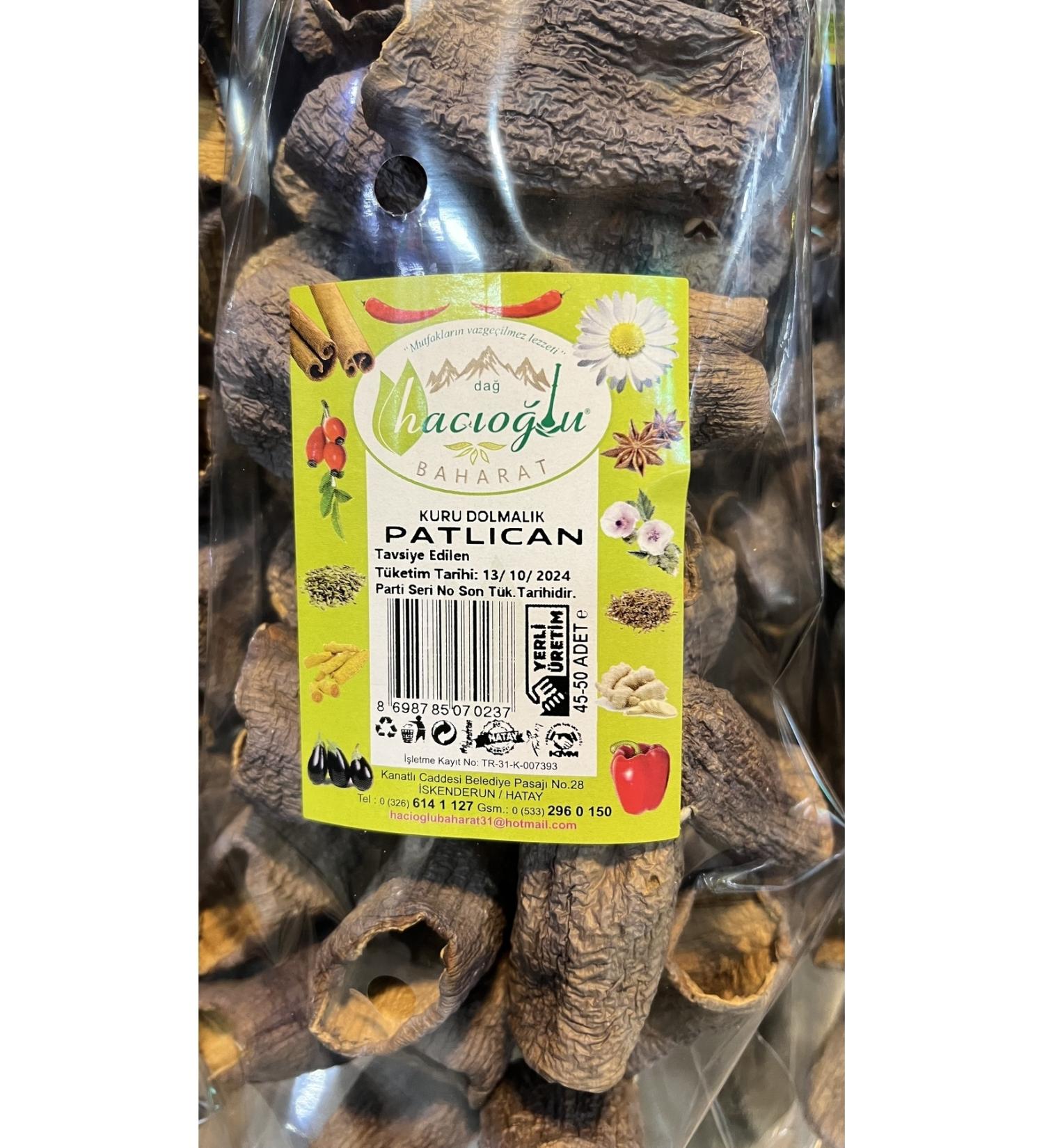 Hac o lu Spice Hatay Local Stuffed Dried Eggplant 45/50 Pieces