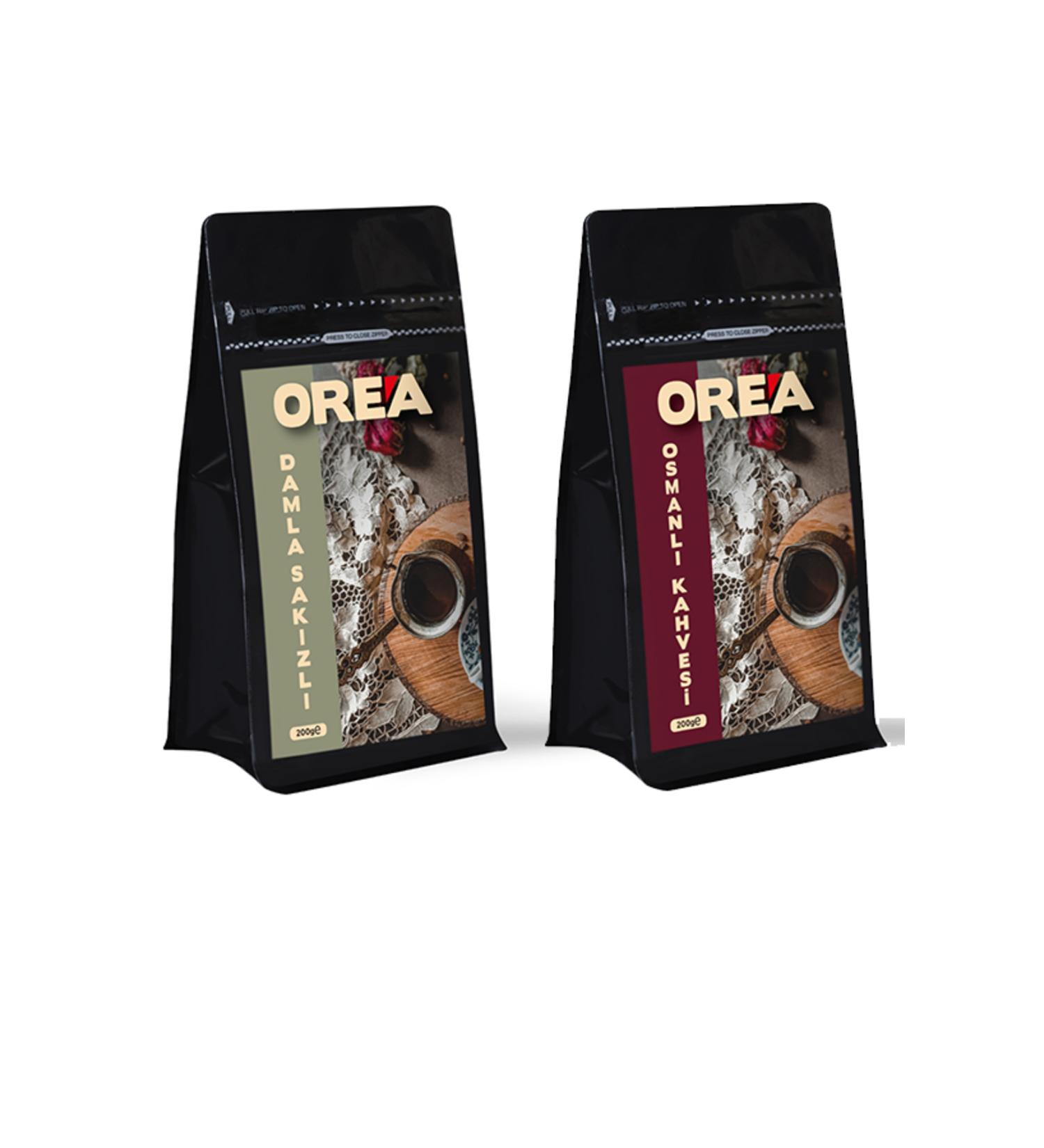 Orea Coffee Mastic Turkish Coffee and Ottoman Coffee 200gr * 2 Packs
