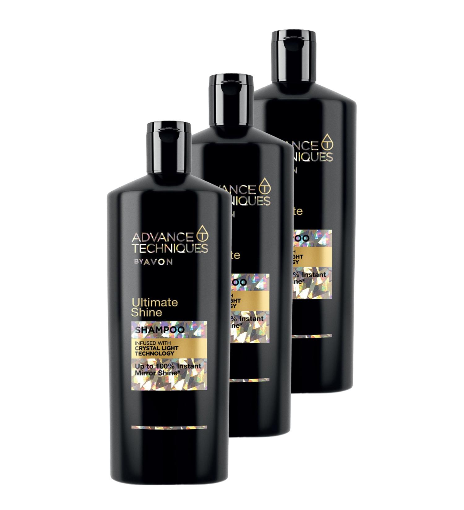 Avon Advance Techniques Shine Shampoo 700 Ml. Triple Set - Buy Online on GoSupps.com