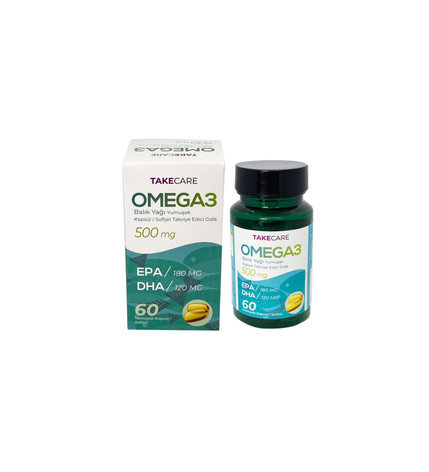 TakeCare TAKE CARE OMEGA 3 FISH OIL SOFTGEL 60 PIECES - Buy Online on GoSupps.com