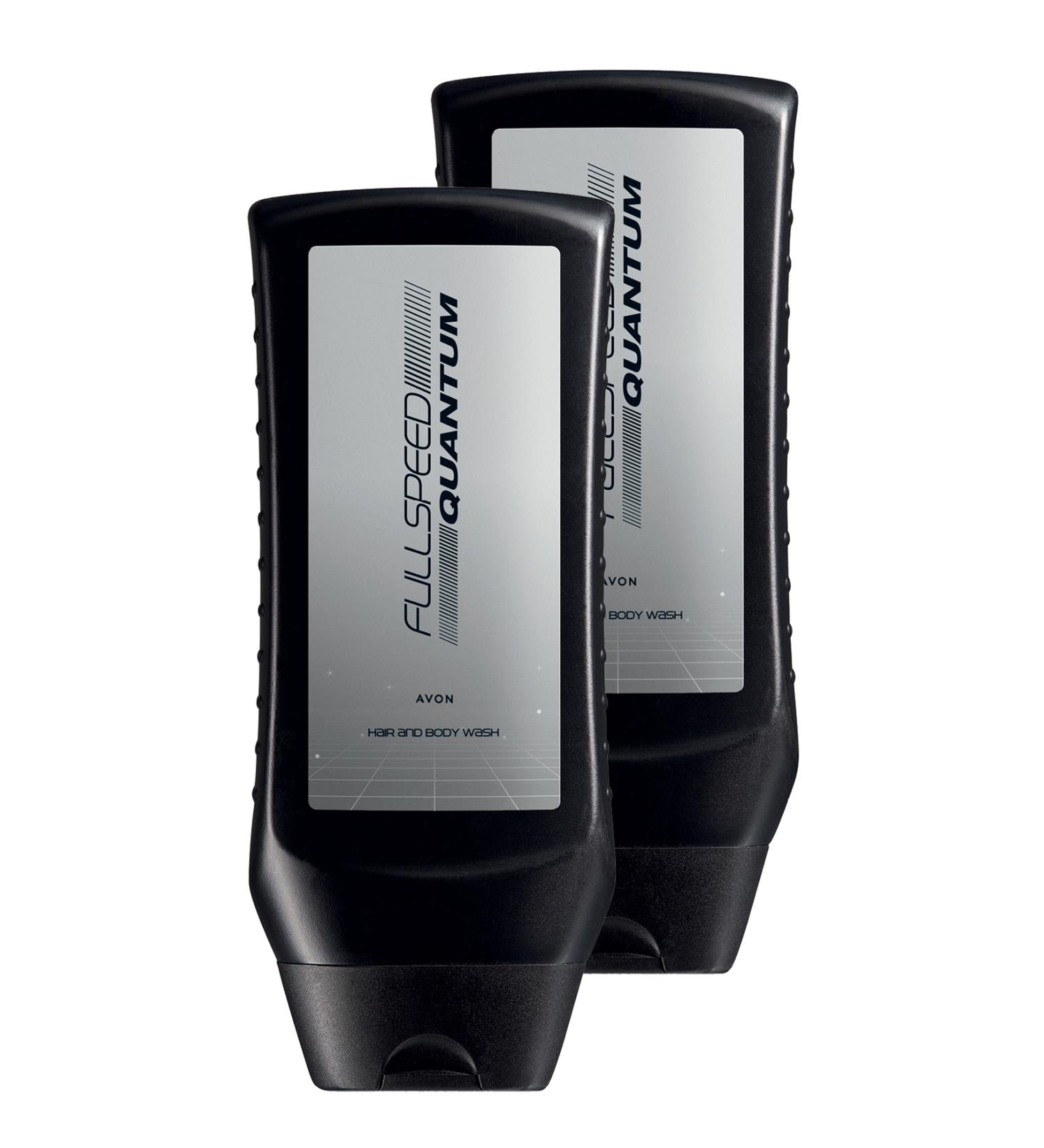 Avon Full Speed Quantum Men's Hair and Body Shampoo 250 Ml. Duo Set