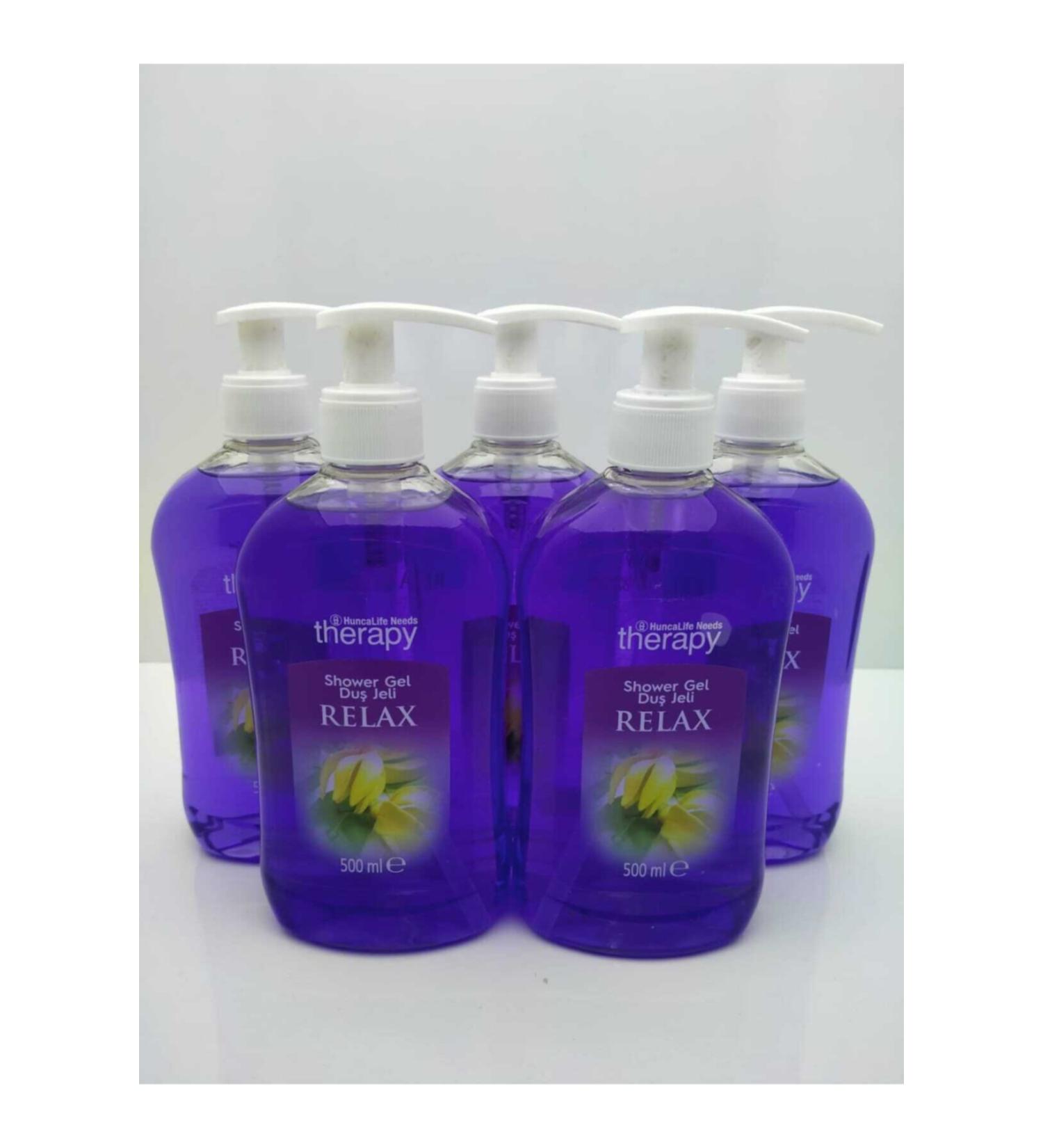 Huncalife Needs Therapy Relax Shower Gel Set of 5 500 Ml