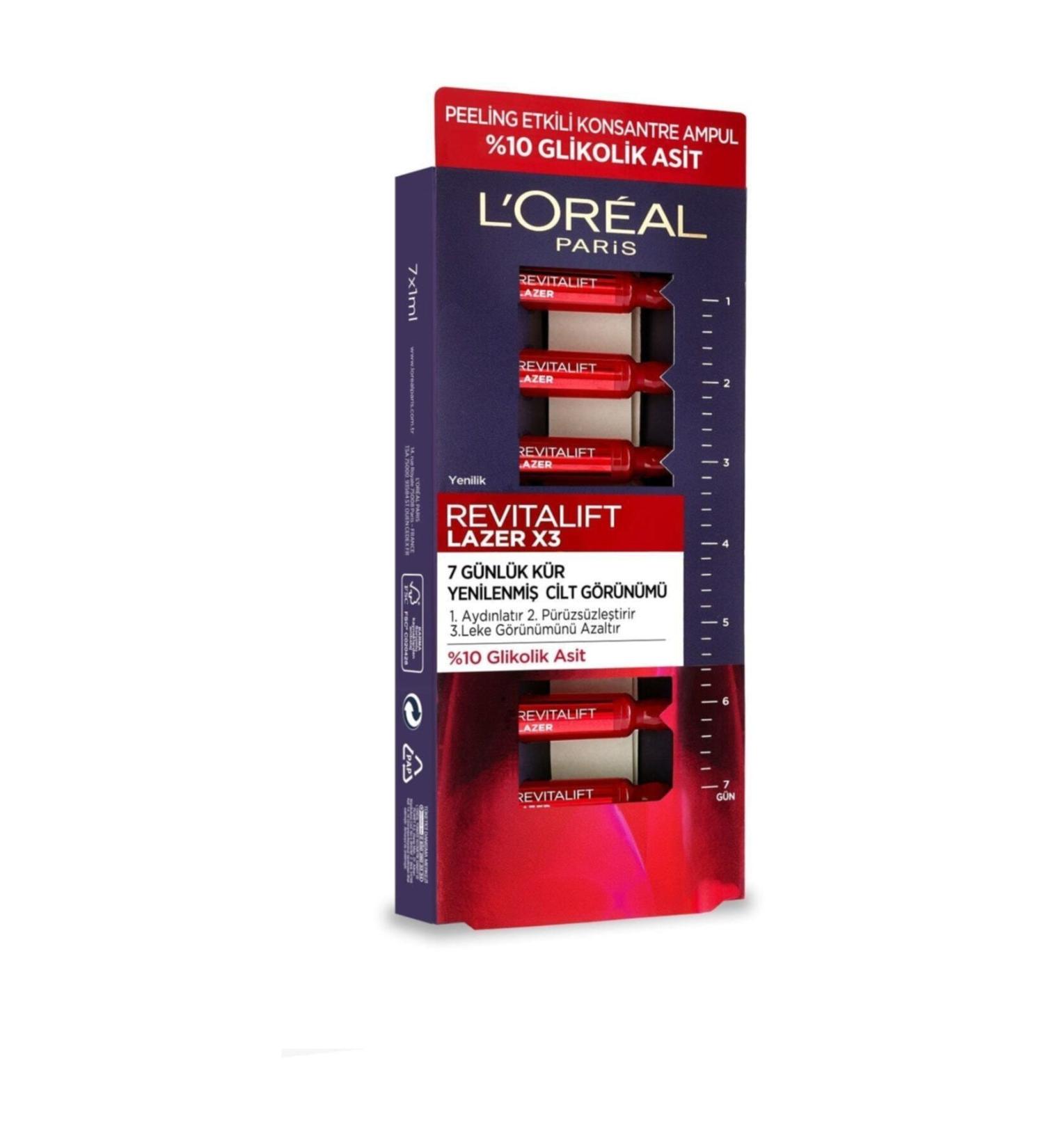 L'Oreal Paris Revitalift Laser 7 Days Cure Peeling Effect Ampoule 3600523834399