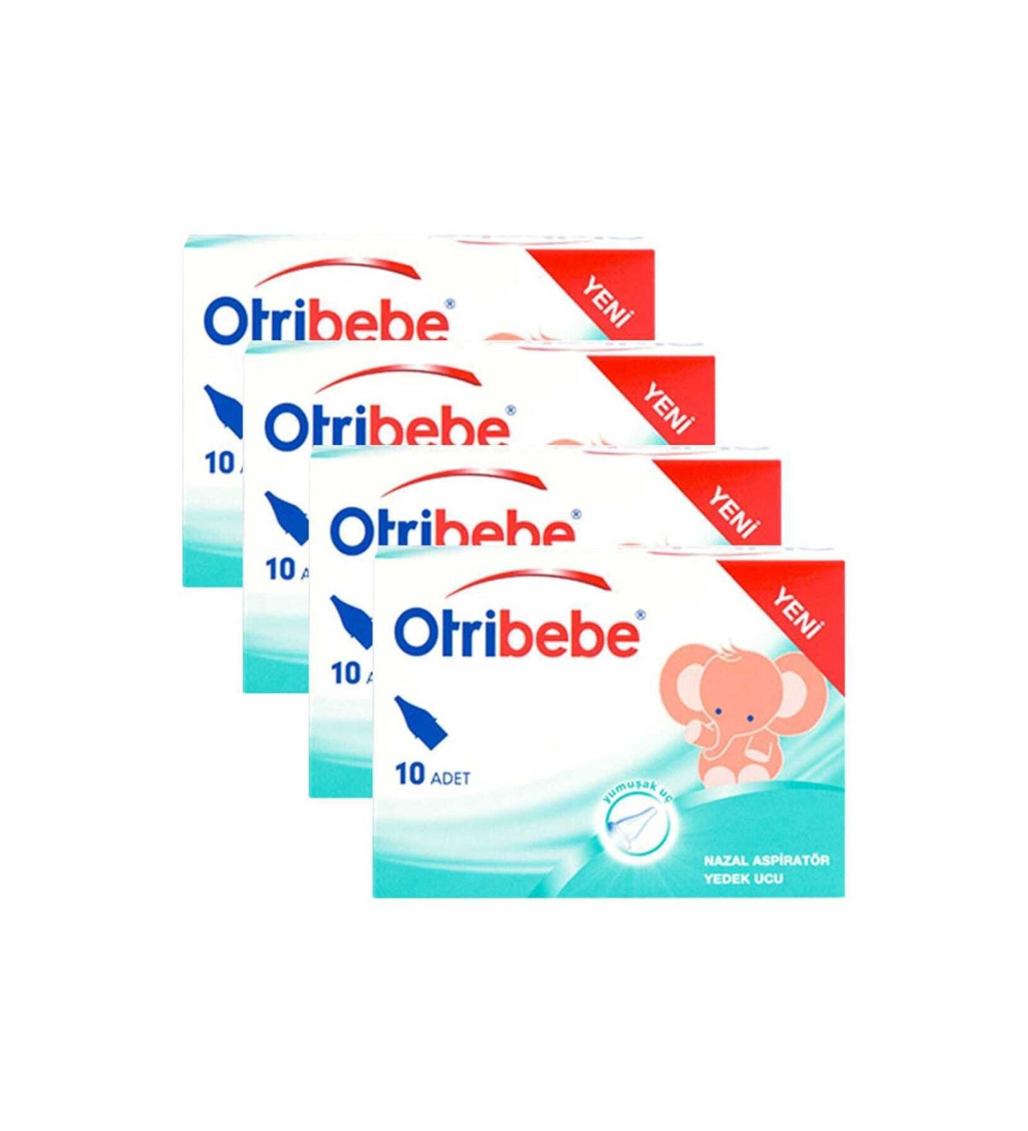 Otribebe Nasal Nose Aspirator Spare Tip 10 x 4 Pcs