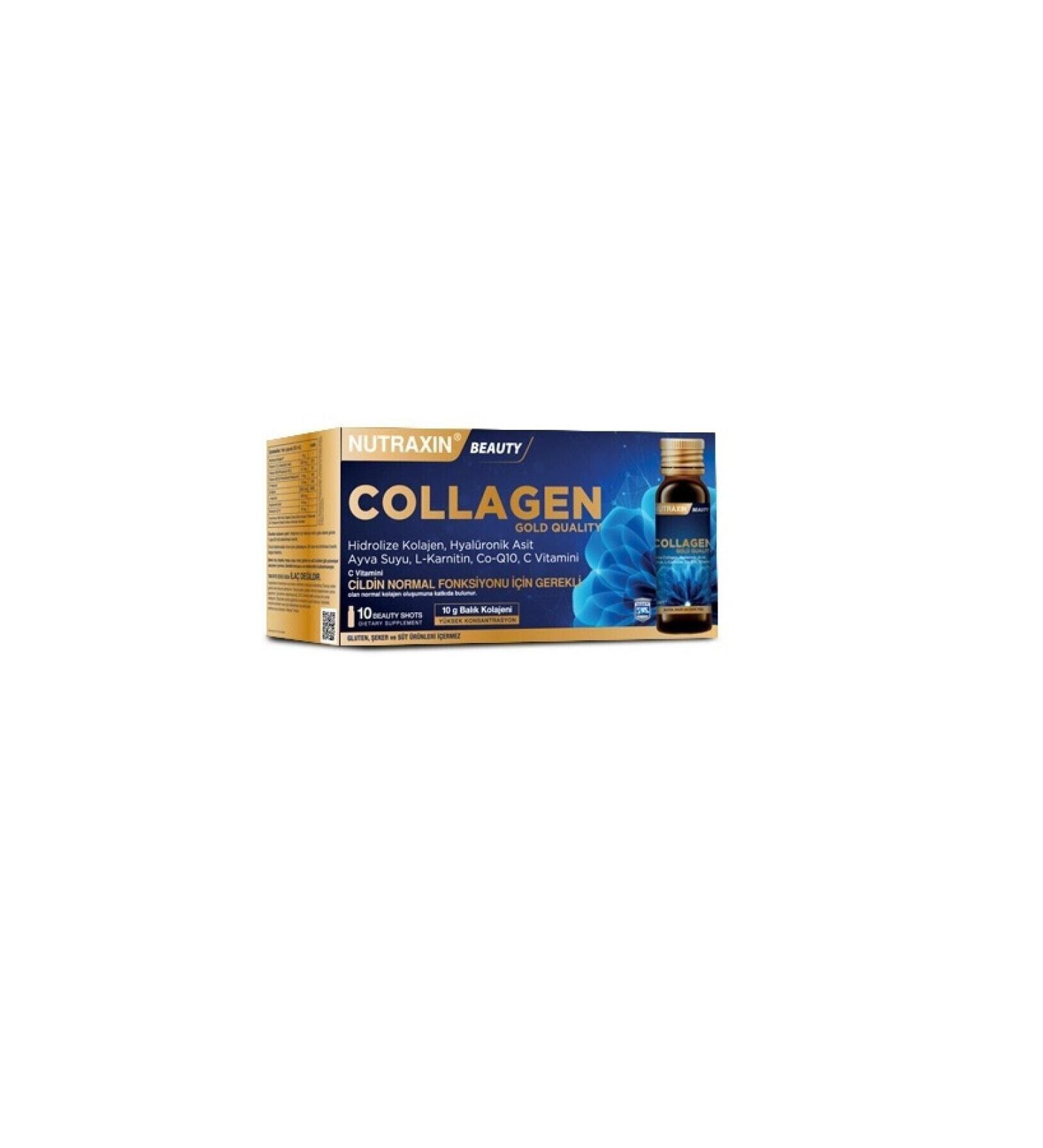 Nutraxin Gold Collagen 10 Beauty Shots- 10 X50 Ml