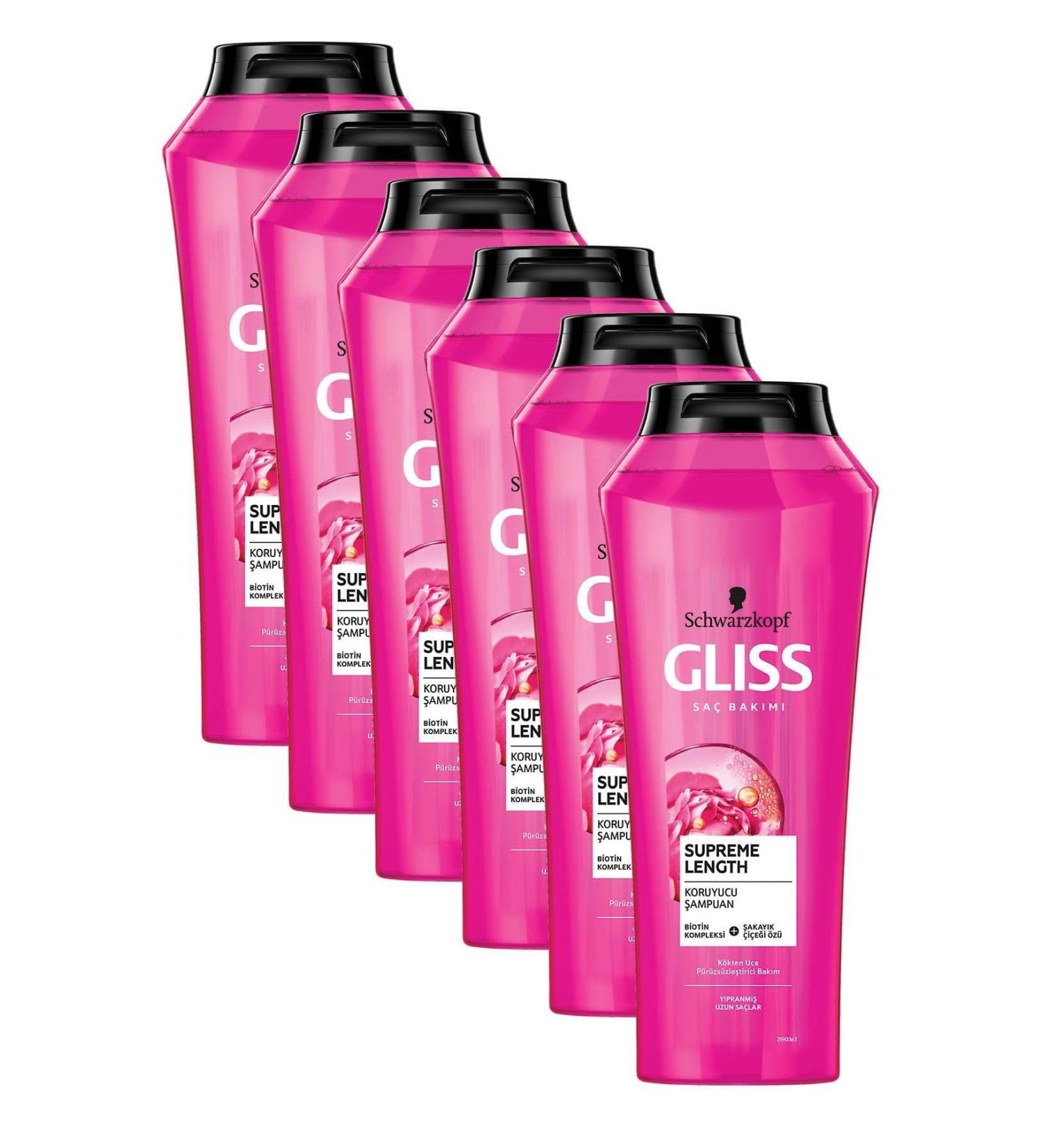 Gliss Supreme Length Shampoo 500 Ml X 6 Pieces