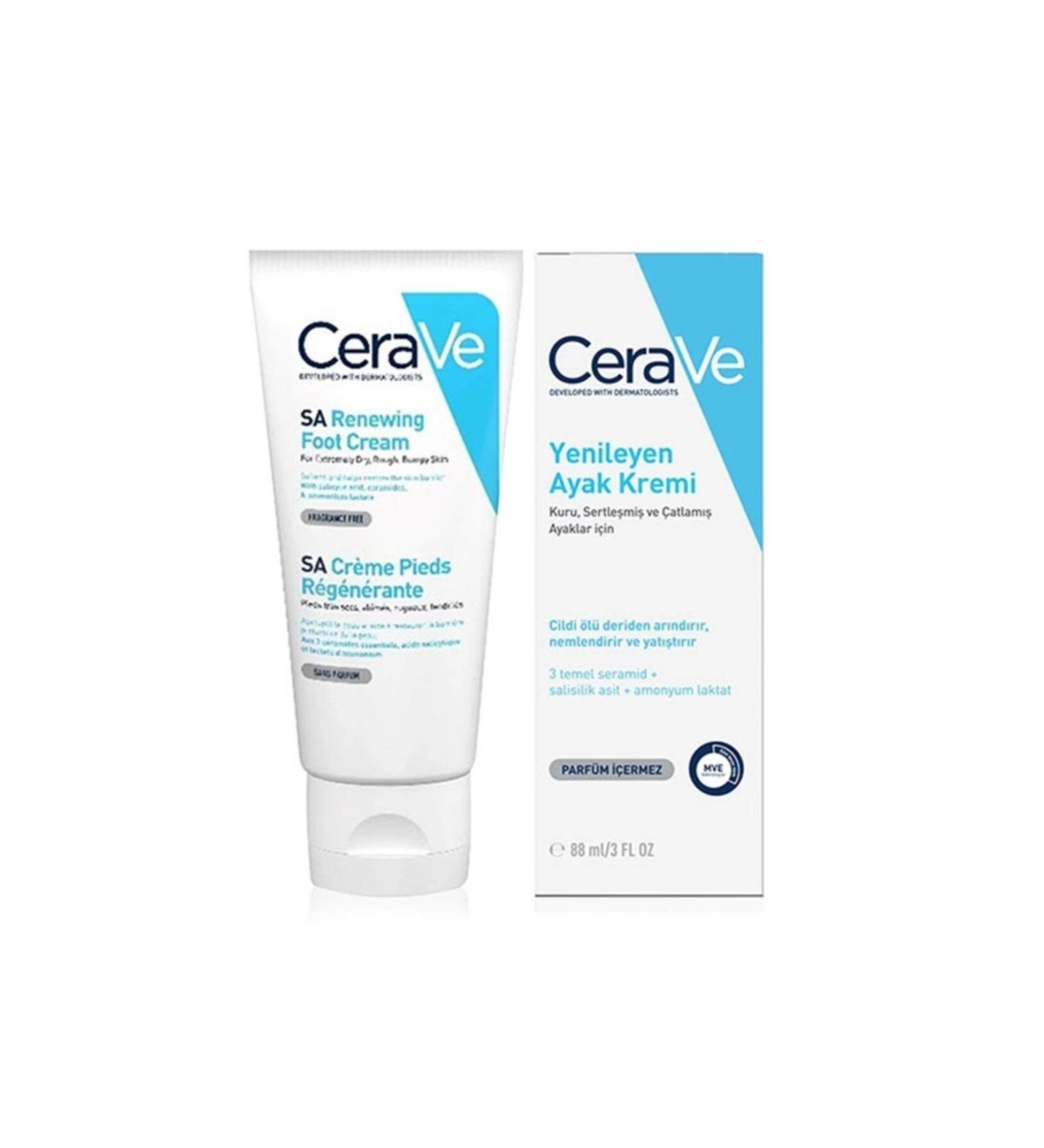 CeraVe Ve Sa Renewing Foot Cream 88 Ml