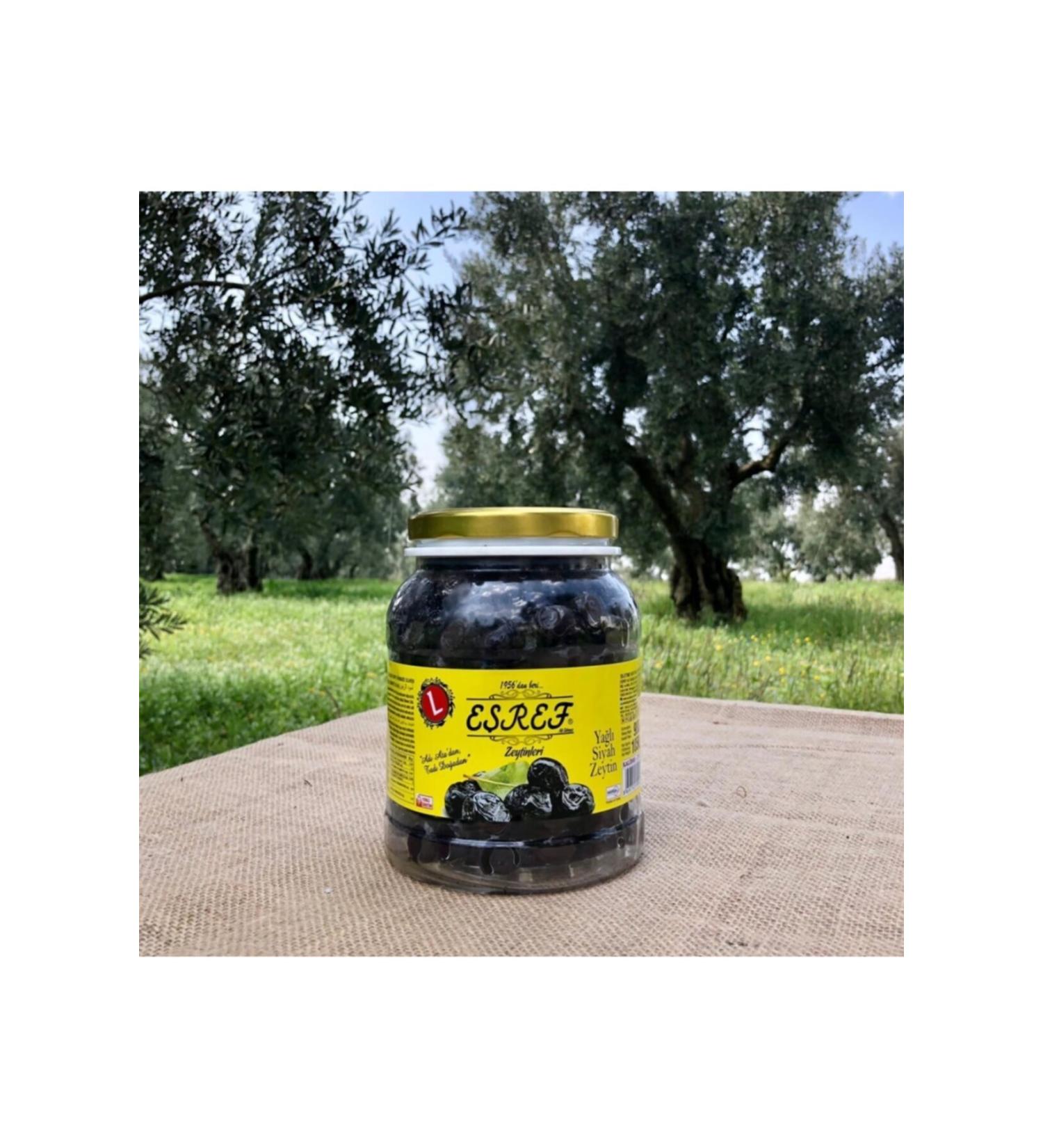 E ref Zeytincilik Special Large Oily Black Olives 900 gr