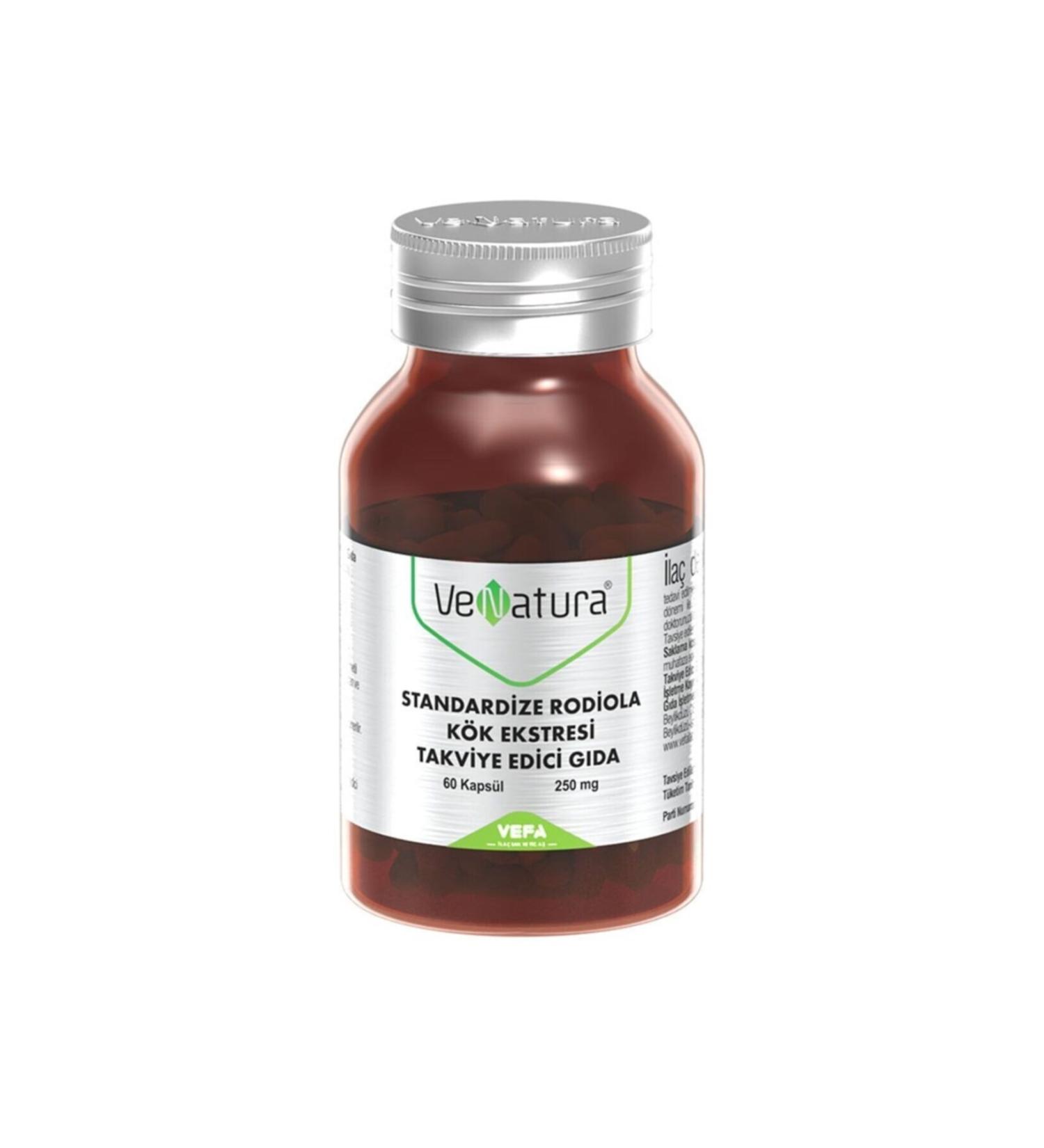 Venatura Standardized Rodiola Root Extract Food Supplement 60 Capsules
