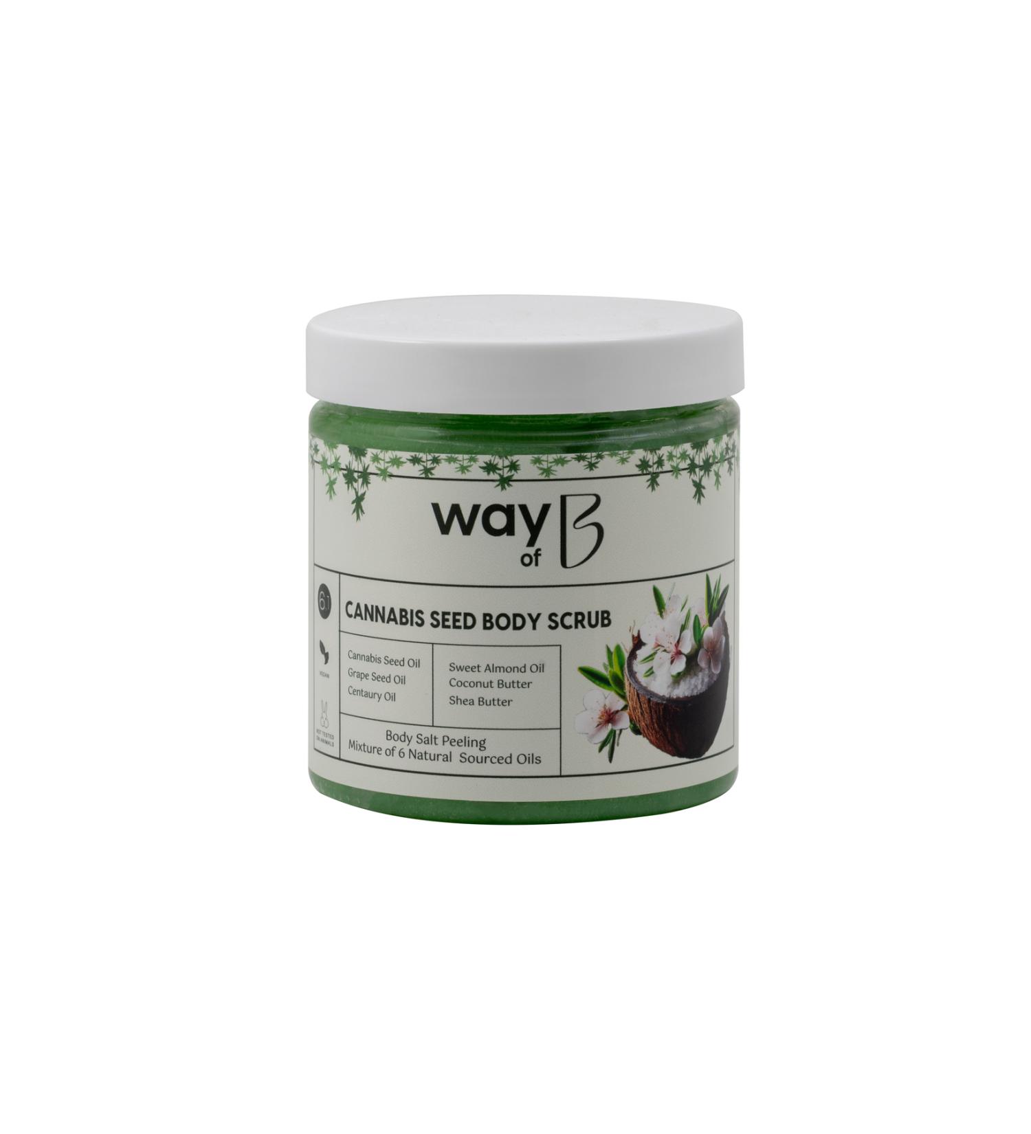Way of B Hemp Seed Body Scrub Natural Oil Blend Body Scrub