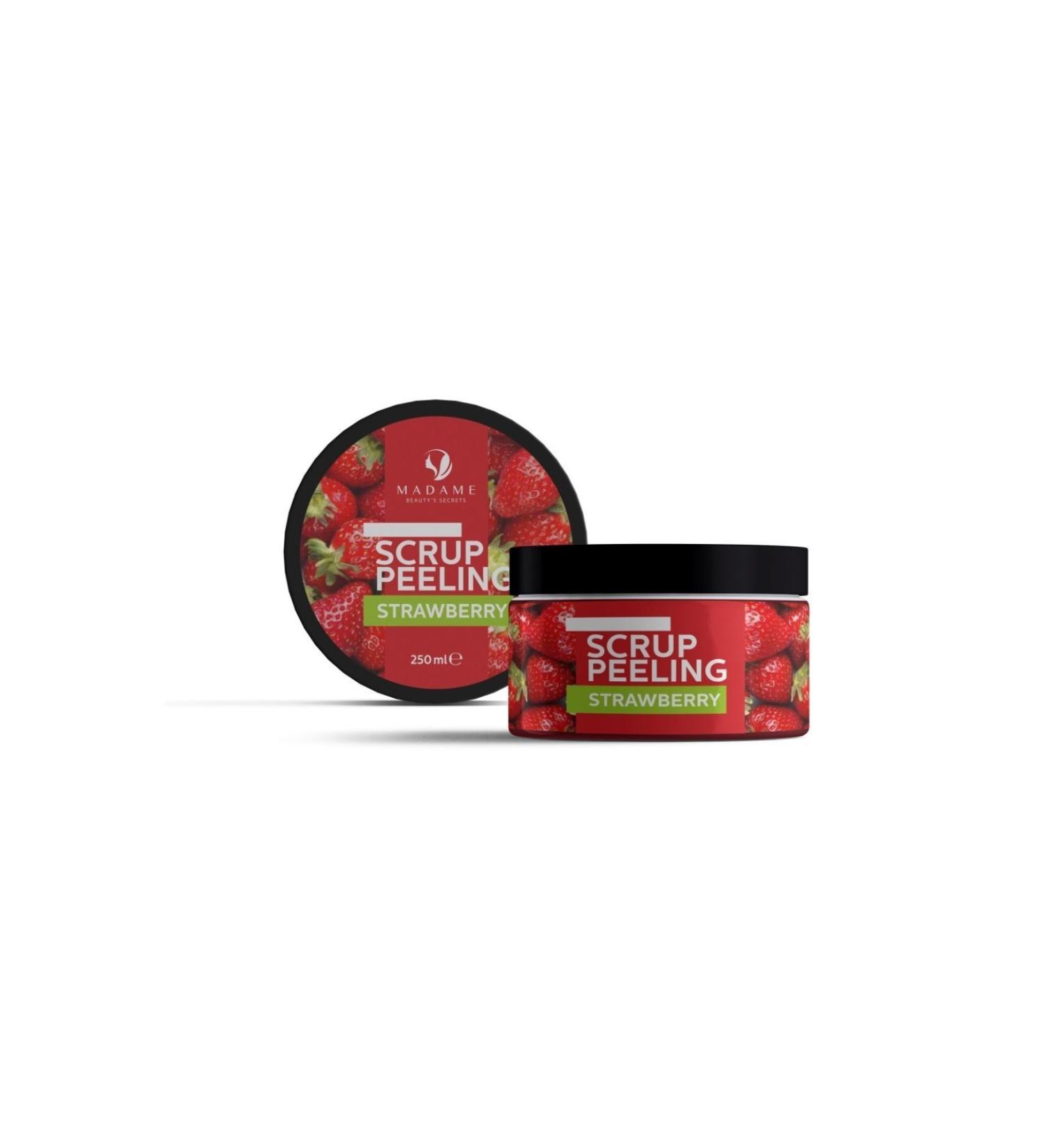 Madame Beauty Natural Strawberry Scrub Moisturizing Body Peeling 250 ml