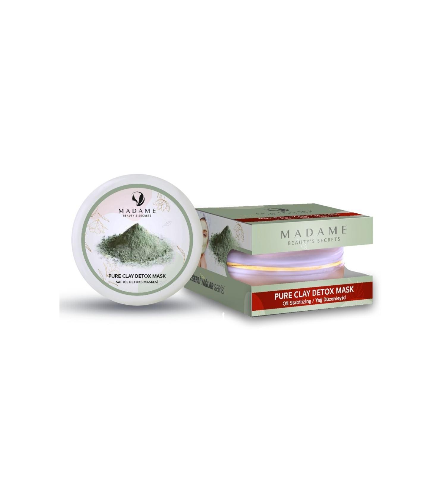 Madame Beauty Anti-Oily and Sebum Balancing Pure Clay Detox Mask 150 ml