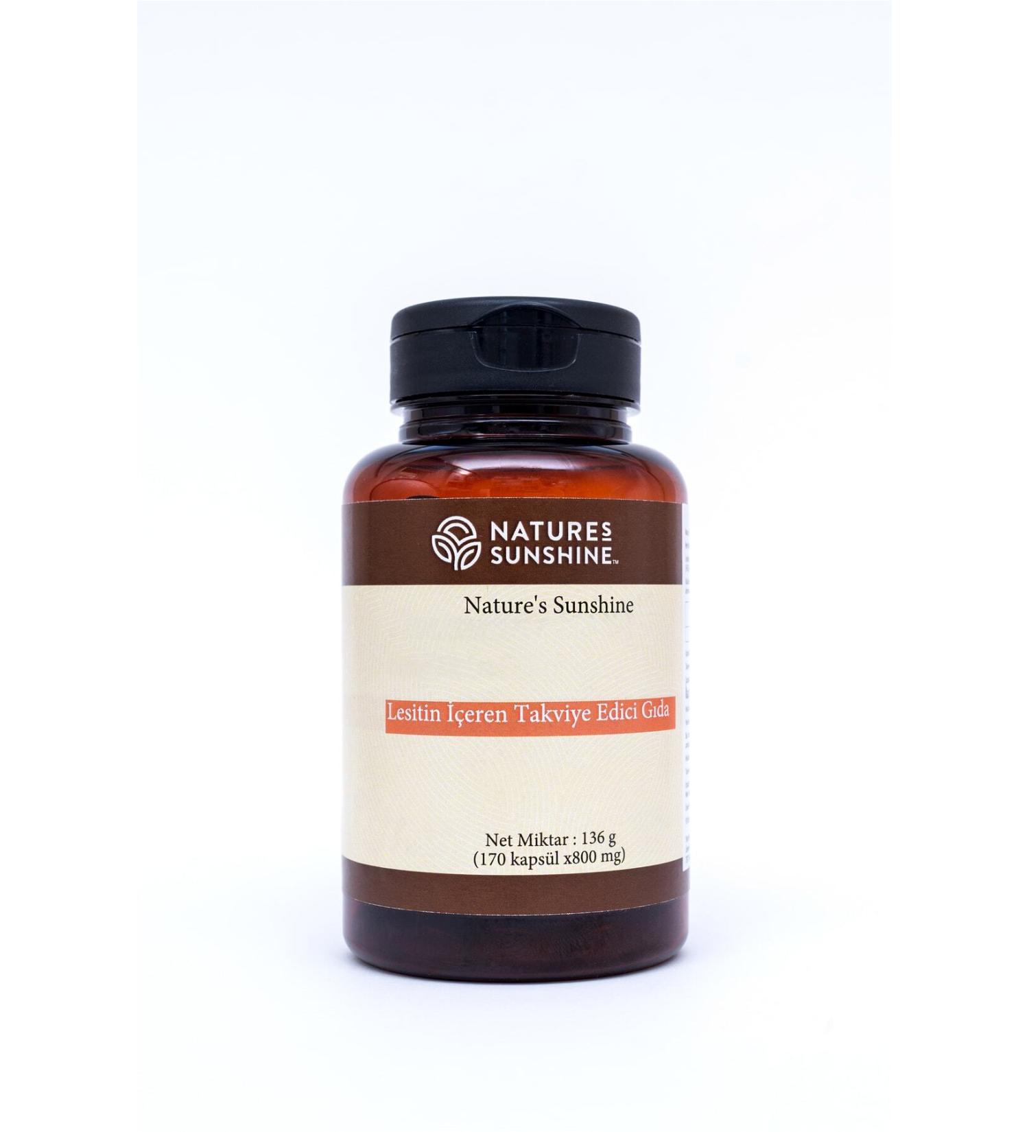 Natures Sunshine Lecithin Containing Supplementary Food