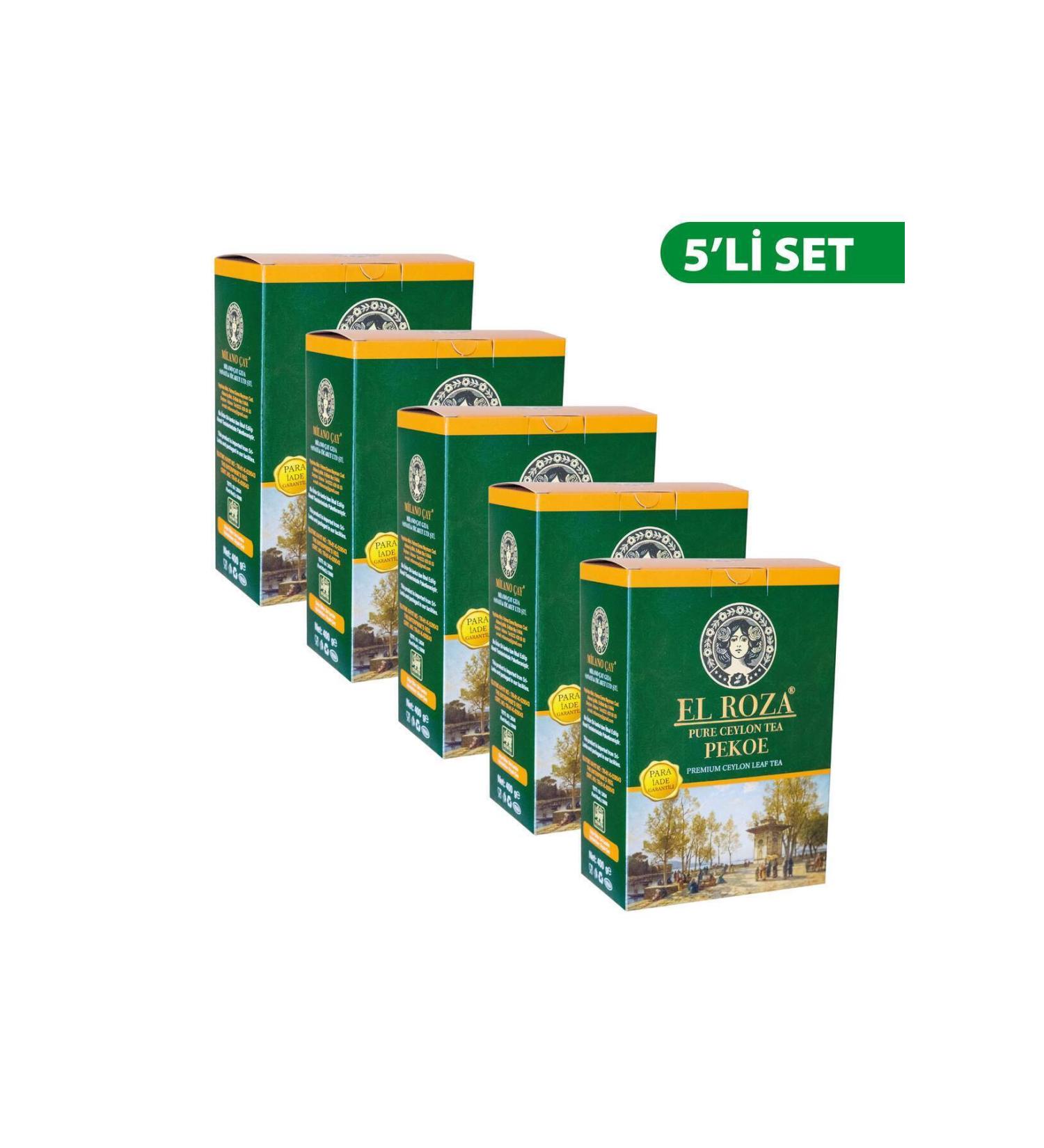 El Roza Premium Pekoe Ceylon Tea 400g*5pcs
