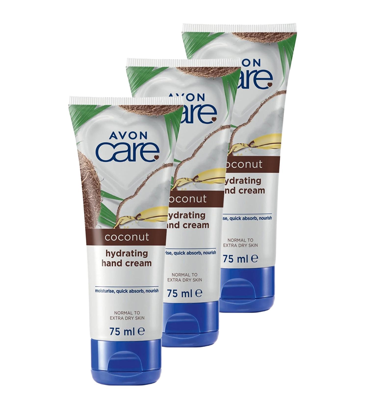 Avon Coconut Oil Hand Cream 75 Ml. Set of Three