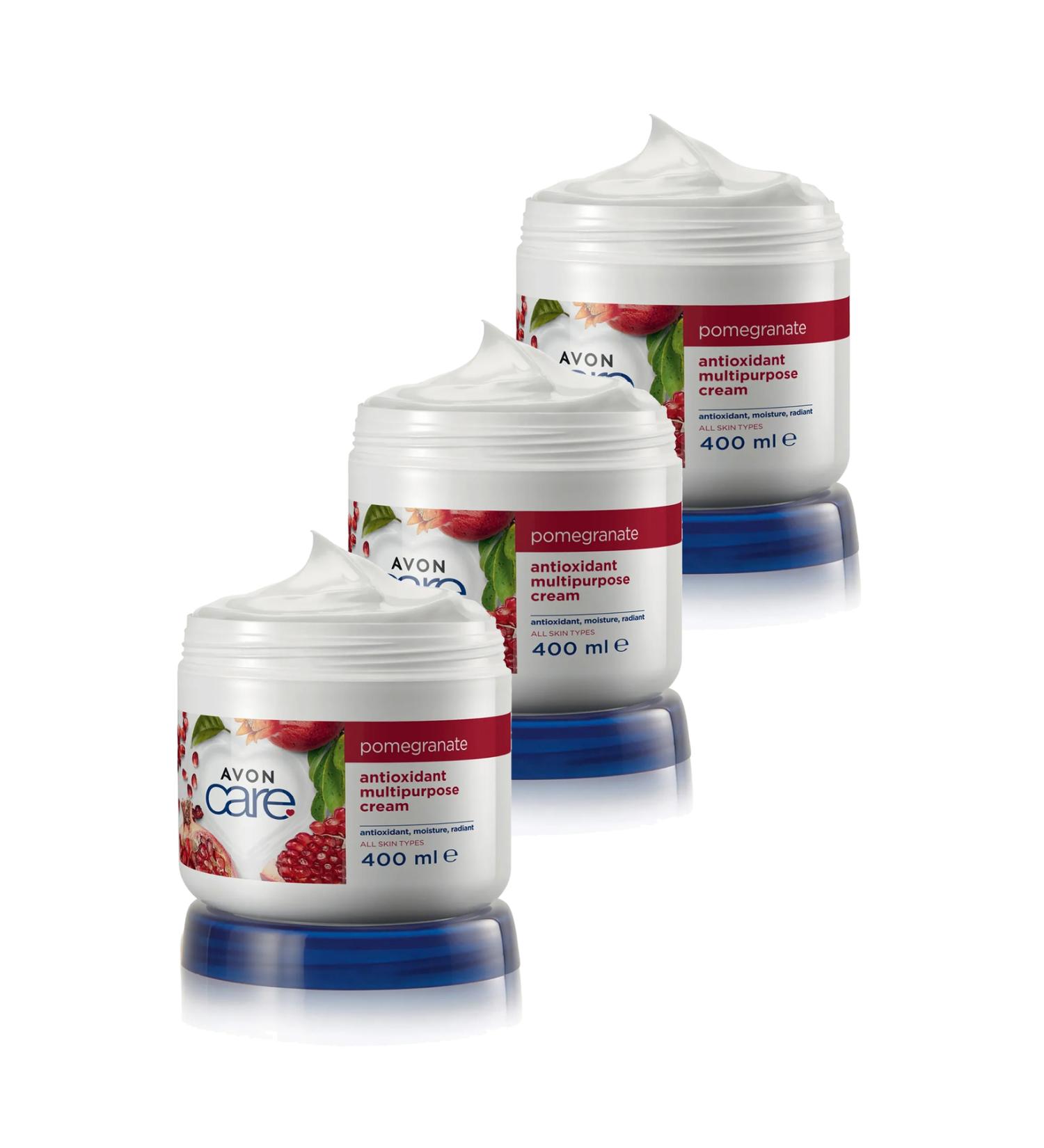 Avon Care Multi-Purpose Cream with Pomegranate Extract 400 Ml. Triple Set