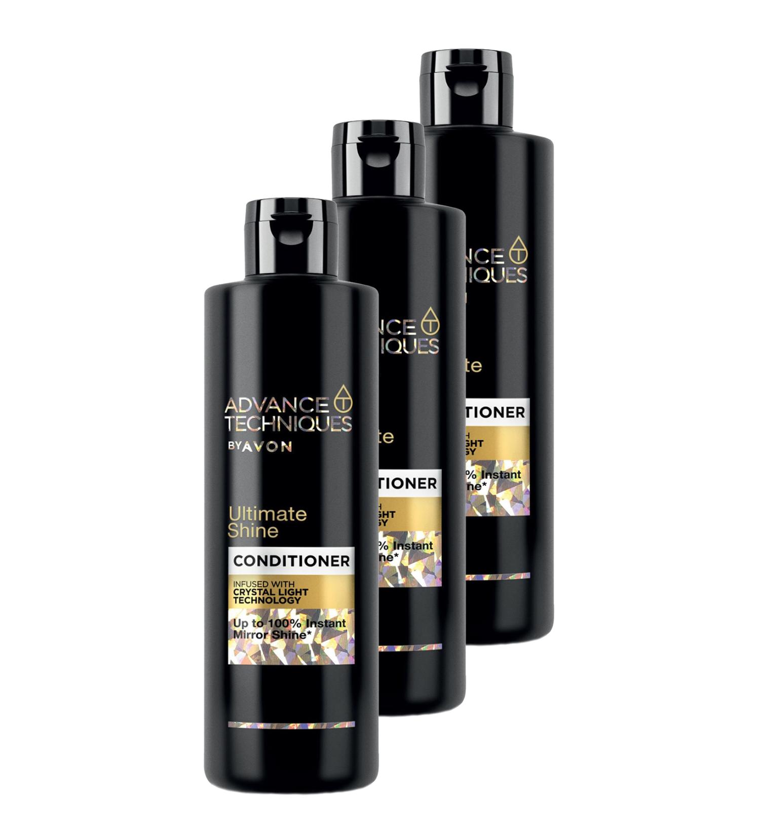 Avon Advance Techniques Shine Conditioner 250 Ml. Triple Set - Buy Online on GoSupps.com