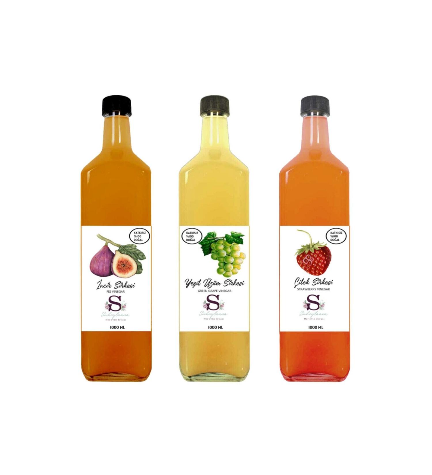 Suheylaana Natural Fig Green Grape and Strawberry Vinegar 1000 Ml