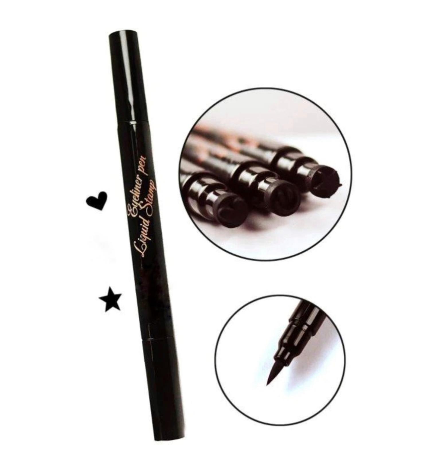 sinfer Rose Double Sided Star and Heart Patterned 2-Piece Eyeliner Set - Buy Online on GoSupps.com
