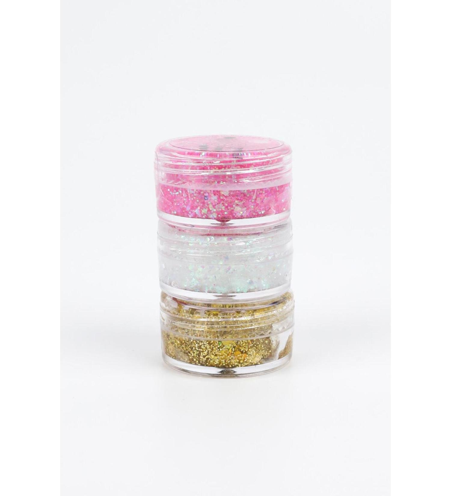 Le Mabelle Gold Pink White Glitter Glitter Girls Gel Eyeshadow - Buy Online on GoSupps.com