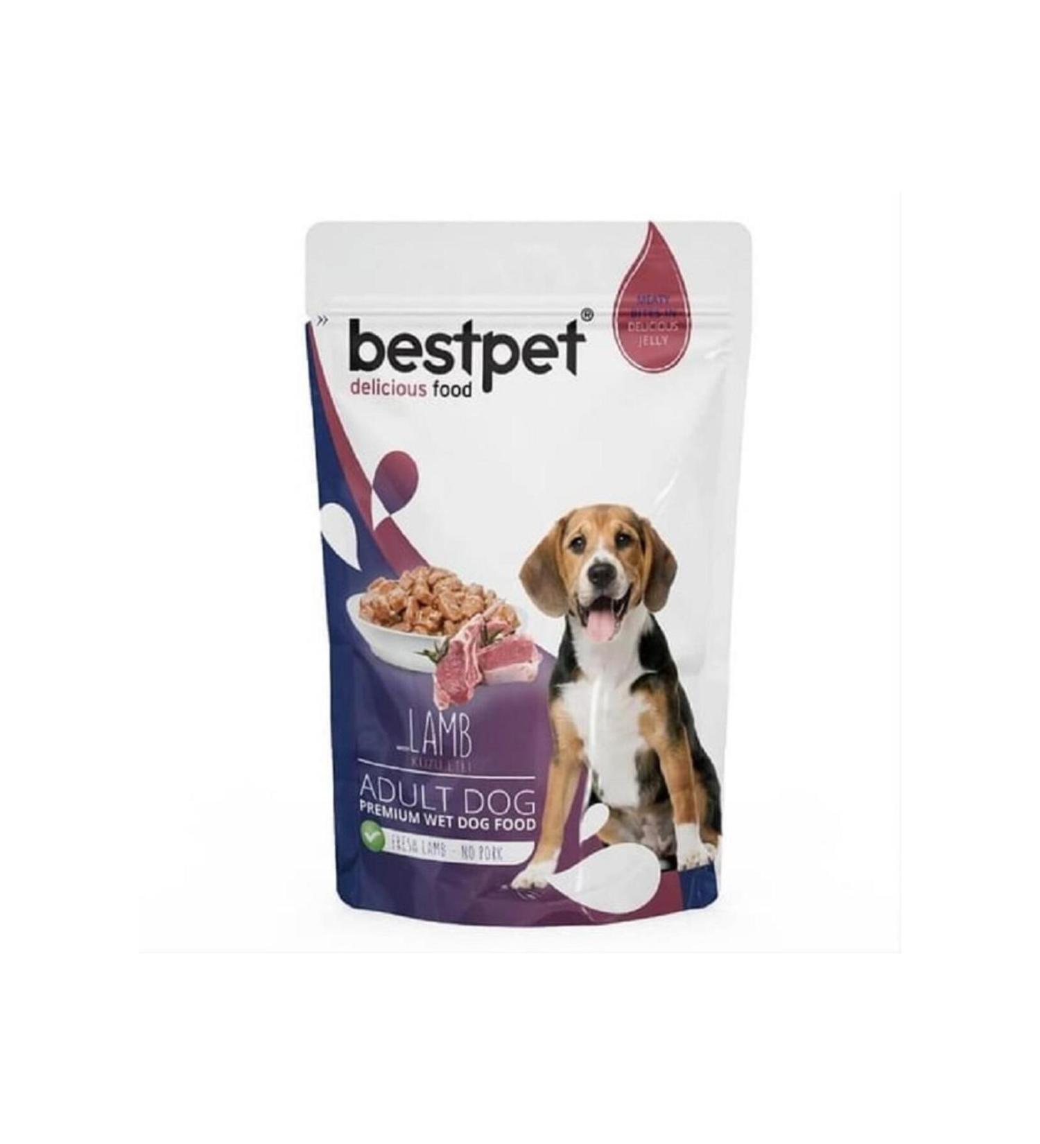 Bestpet ADULT DOG LAMB IN JELLY POUCH 100 GR