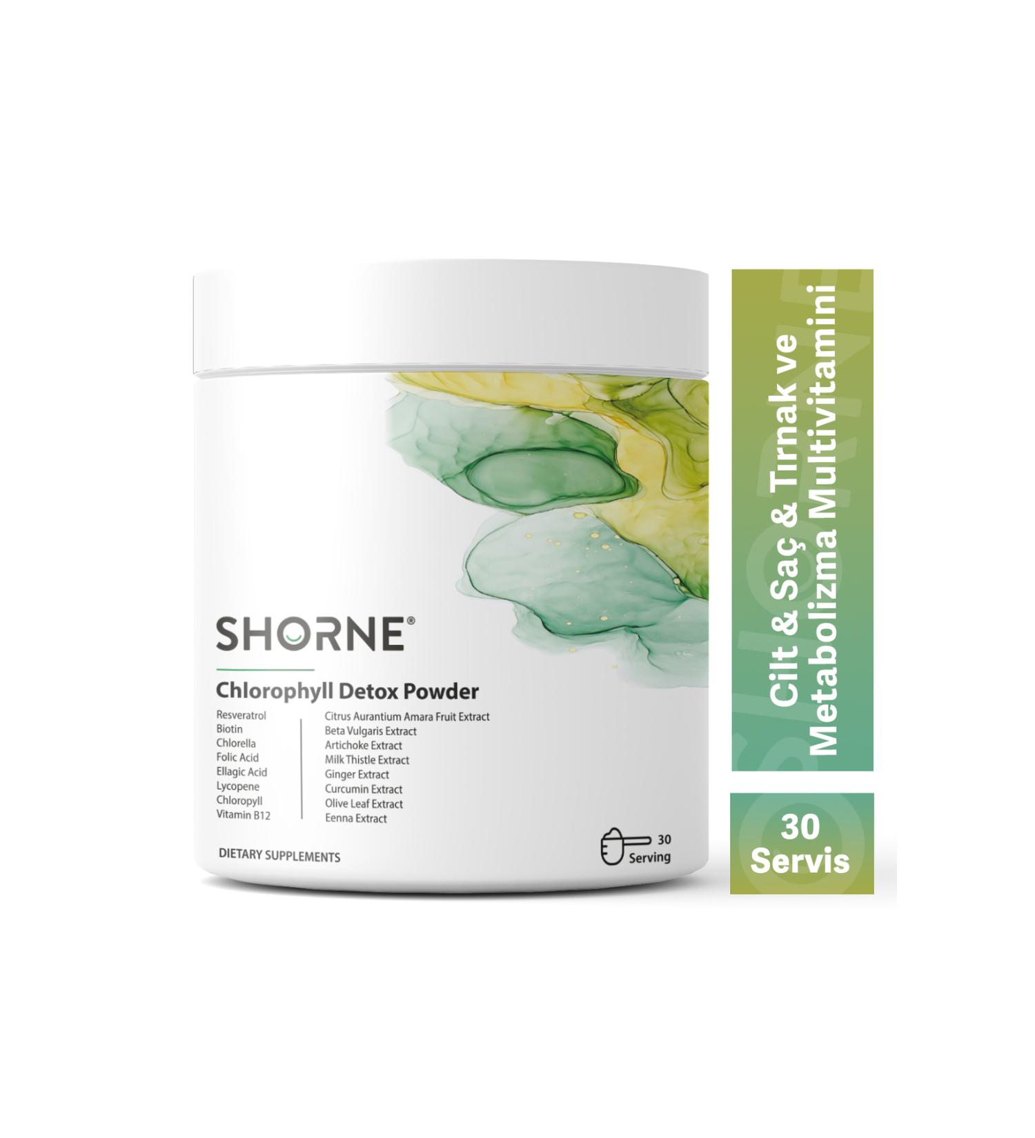 Shorne Chlorophyll Detox Powder (Detox Food Supplement Containing Chlorophyll)