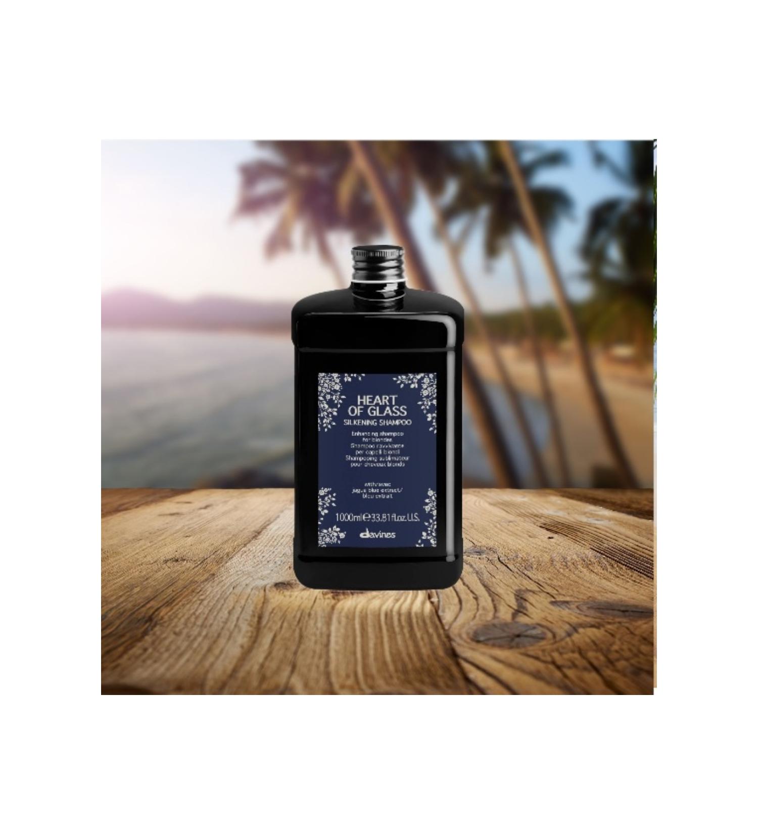 Davines Heart of Glass Silkening Repair Shampoo for Blonde Hair 1000 ml - BSECRETSQuality125 - Buy Online on GoSupps.com