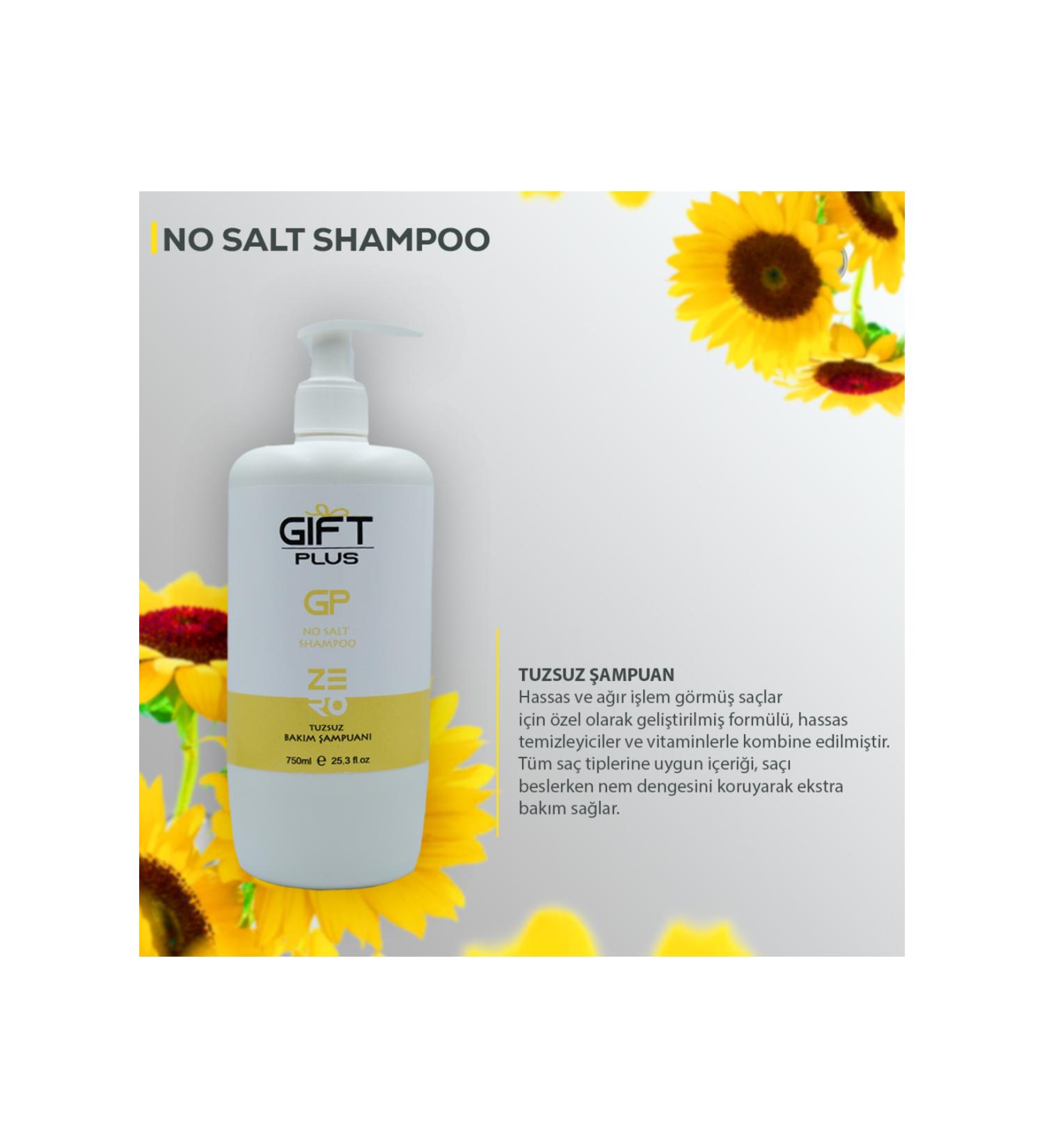 gift plus Salt-Free - Purifying Daily Hair Care Shampoo Shampoo / Paraben-Free 750 ml