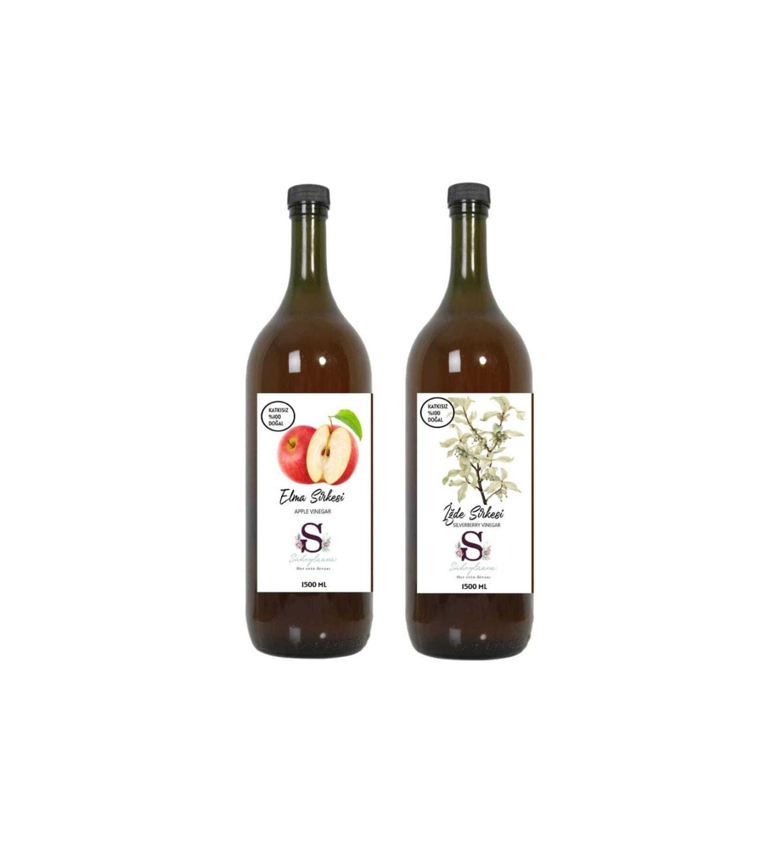 Suheylaana Natural Apple Vinegar 1500 Ml - Natural Oleaster Vinegar 1500 Ml