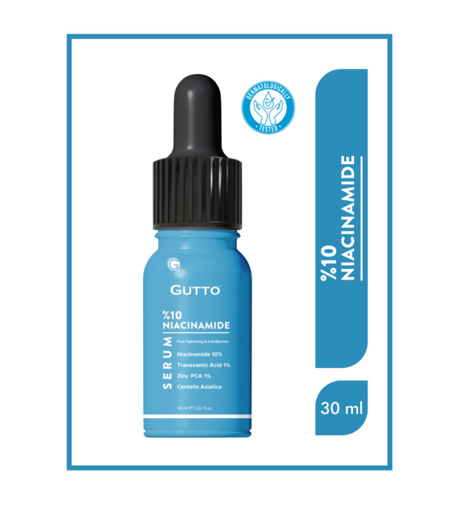 Gutto Blackhead Acne Anti Niacinamide 10% Skin Serum 30ml