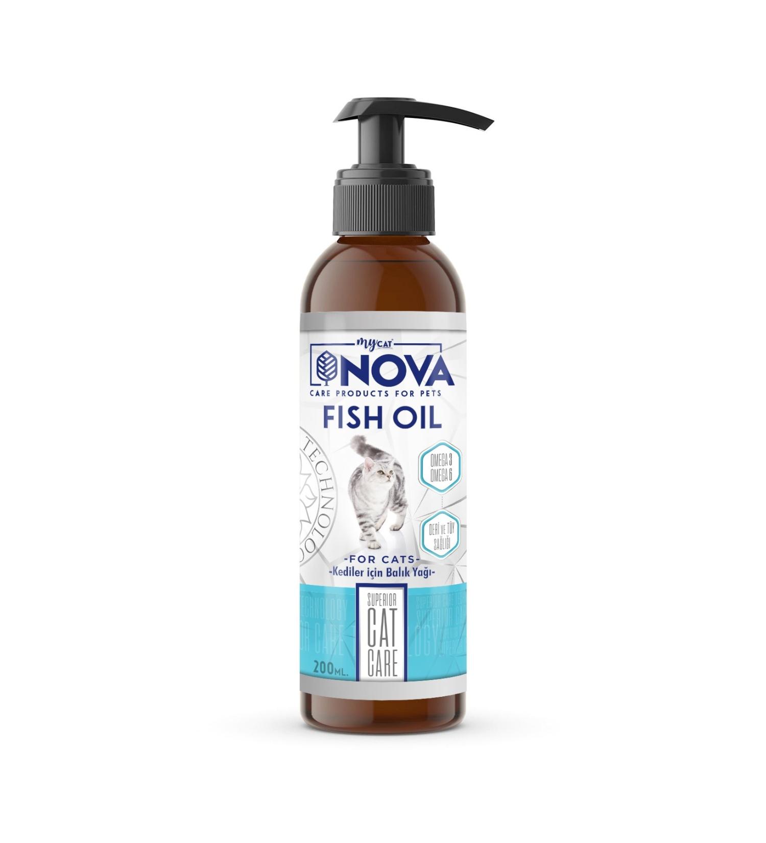 Pet Bi T k Mycat Nova Fish oil for cats 200ml