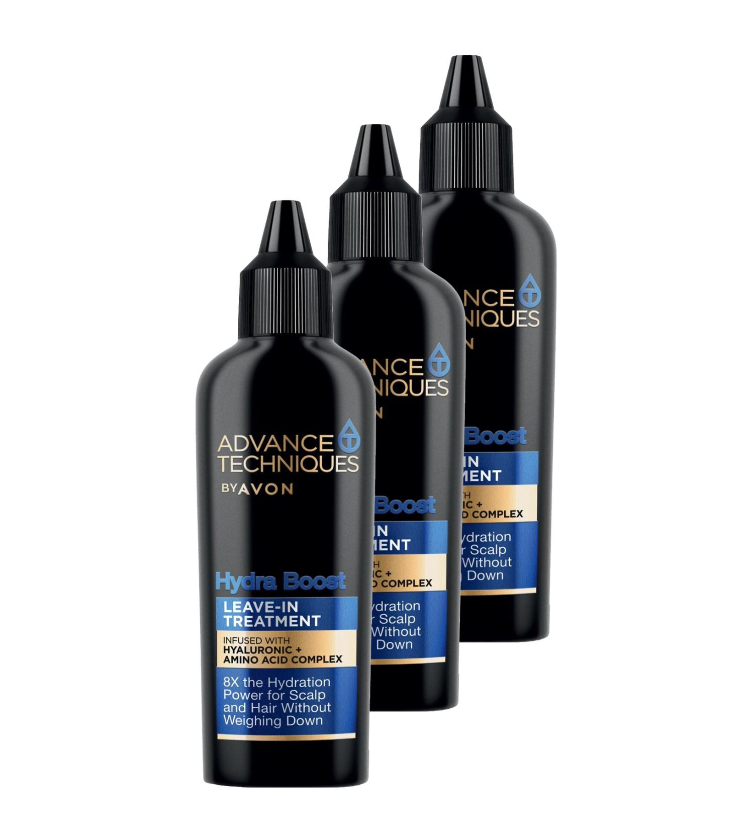 Avon Advance Techniques Hydra Boost Moisturizing Leave-In Hair Care Cream 50 Ml. Triple Set - Buy Online on GoSupps.com