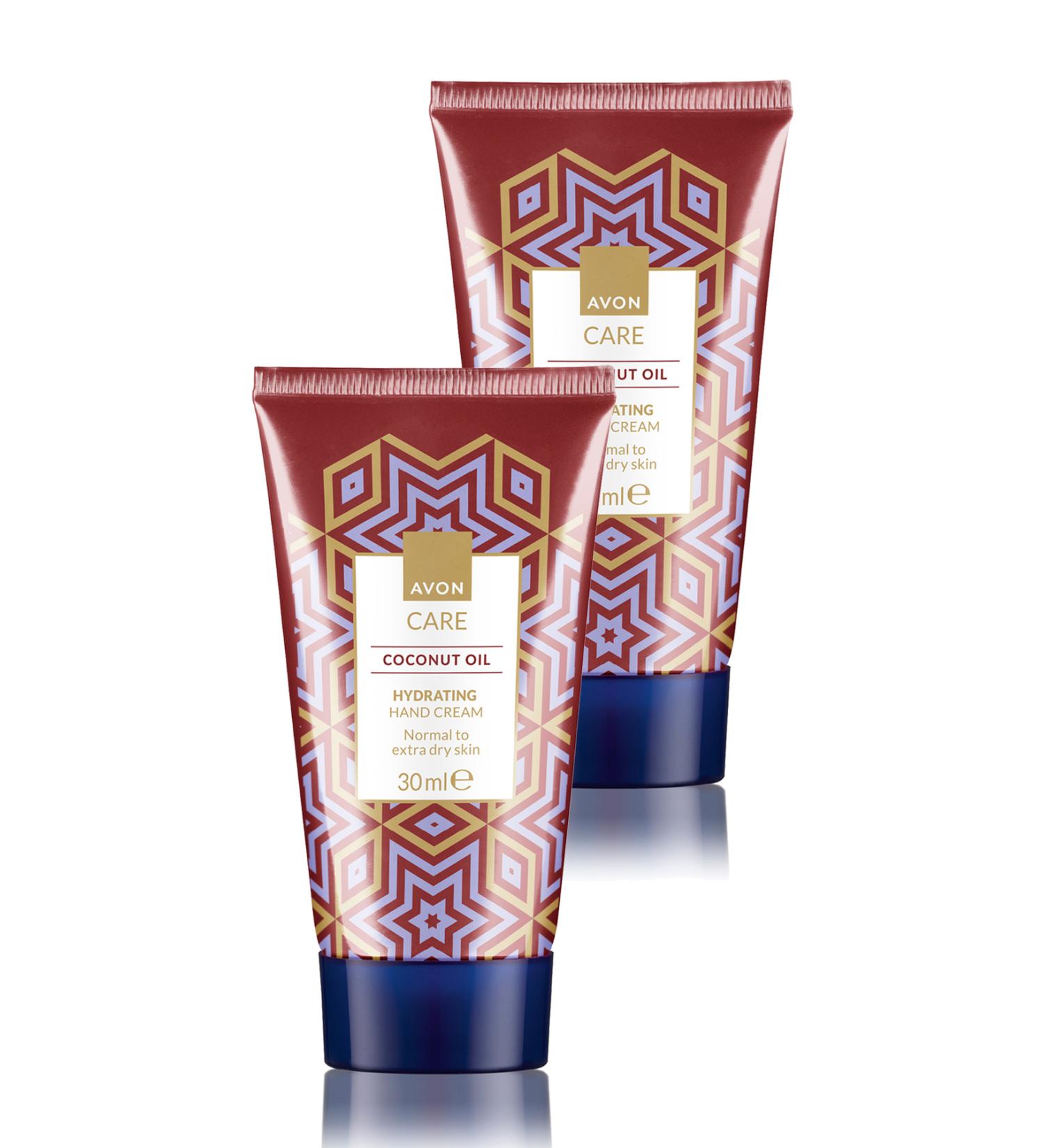 Avon Care Moisturizing Hand Cream with Coconut Oil 30 Ml. Set of Two