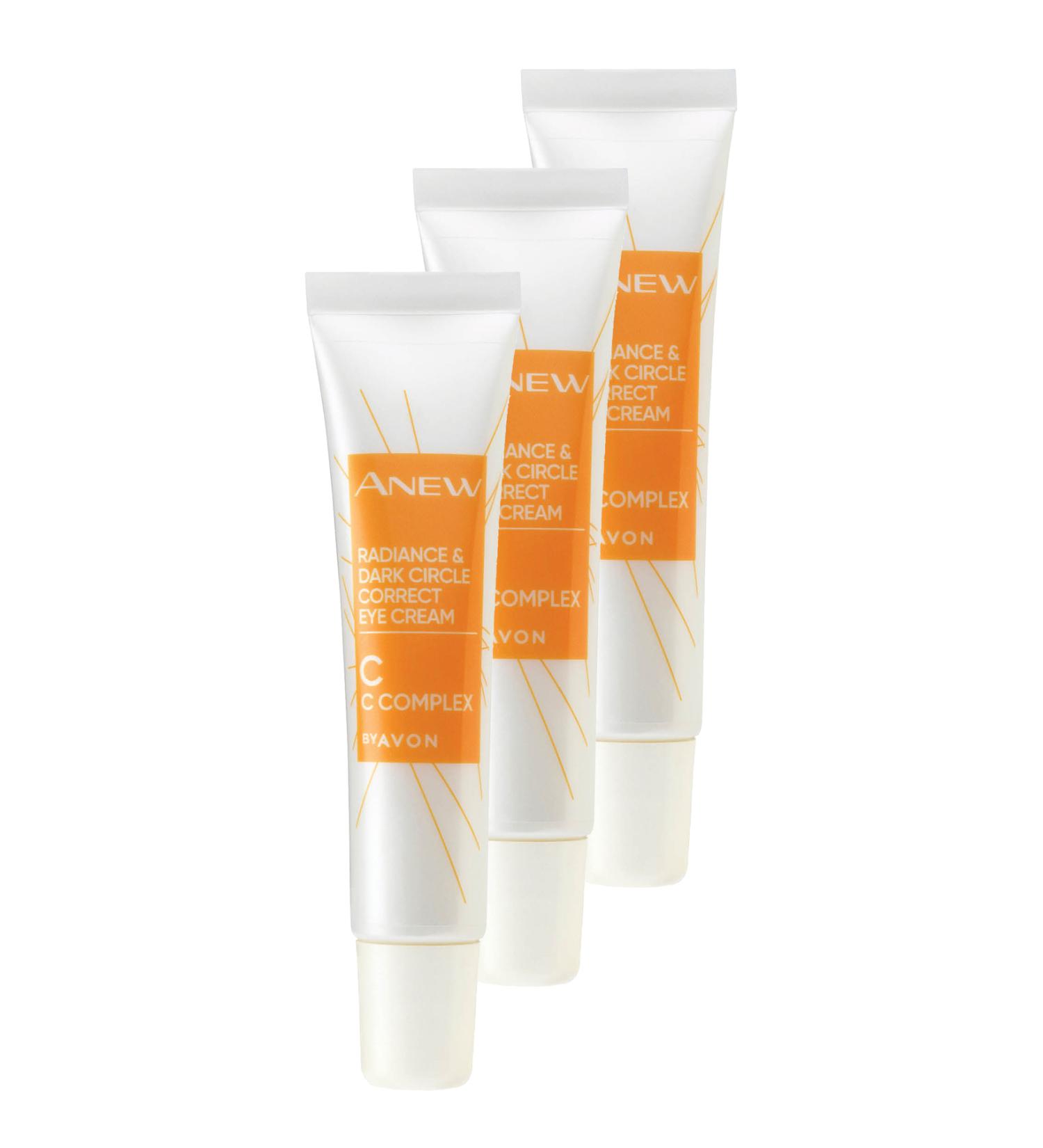 Avon Anew Radiance Dark Circles Eye Cream 15 Ml. Triple Set - Buy Online on GoSupps.com