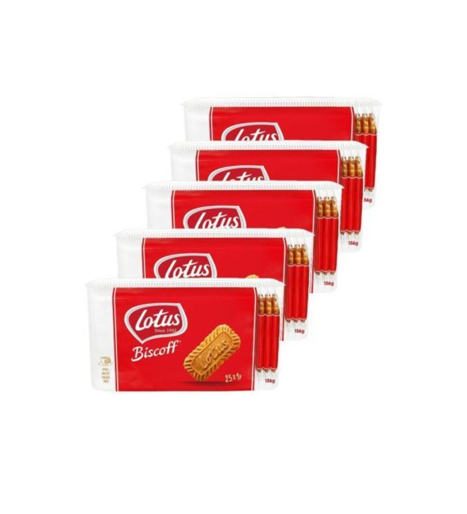 Lotus Biscoff Caramelized Biscuits 25 X 6.25 Gr 5 Pack