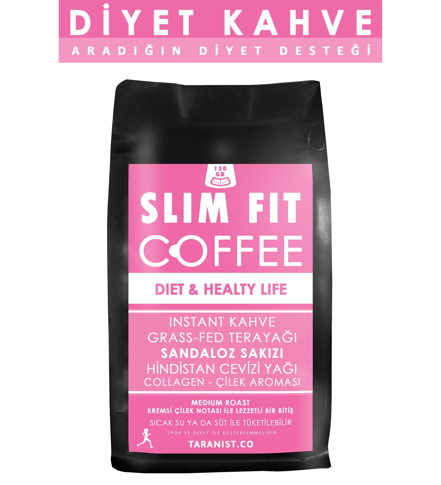 Taranist Slim Fit Coffee - Ketogenic Diet Coffee - Sandaloz Gum Collagen Coconut Oil - Strawberry - Buy Online on GoSupps.com