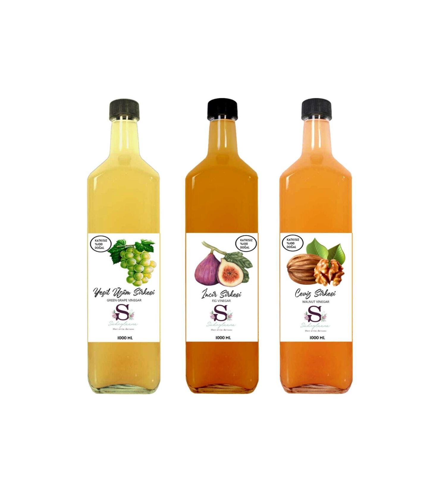 Suheylaana Natural Green Grape Fig and Walnut Vinegar 1000 Ml