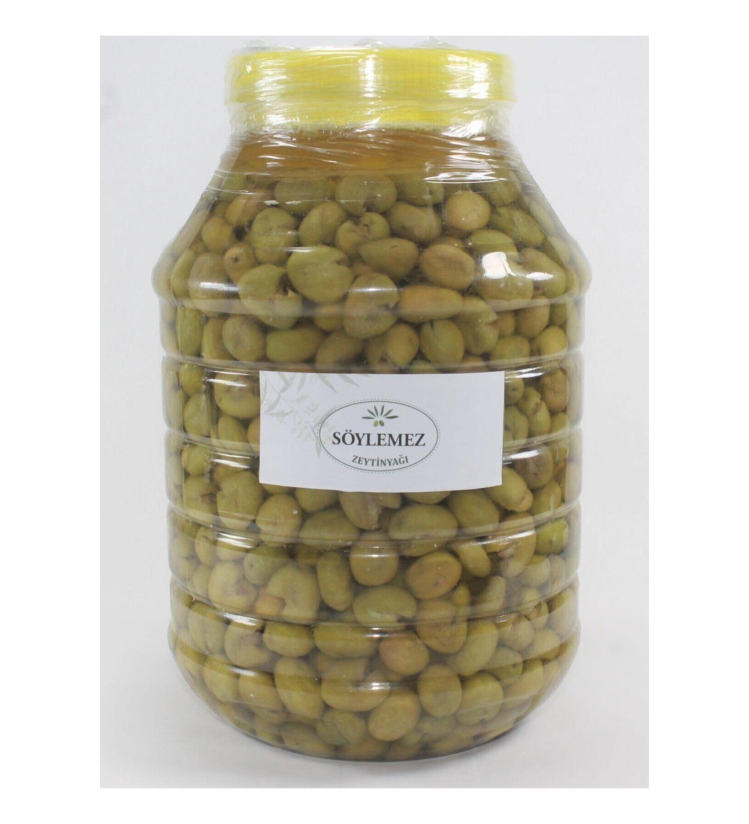 S ylemez Olive Industry Cracked Green Olives 5 Kg Pet (HATAY ANTAKYA REGION HOME MADE)