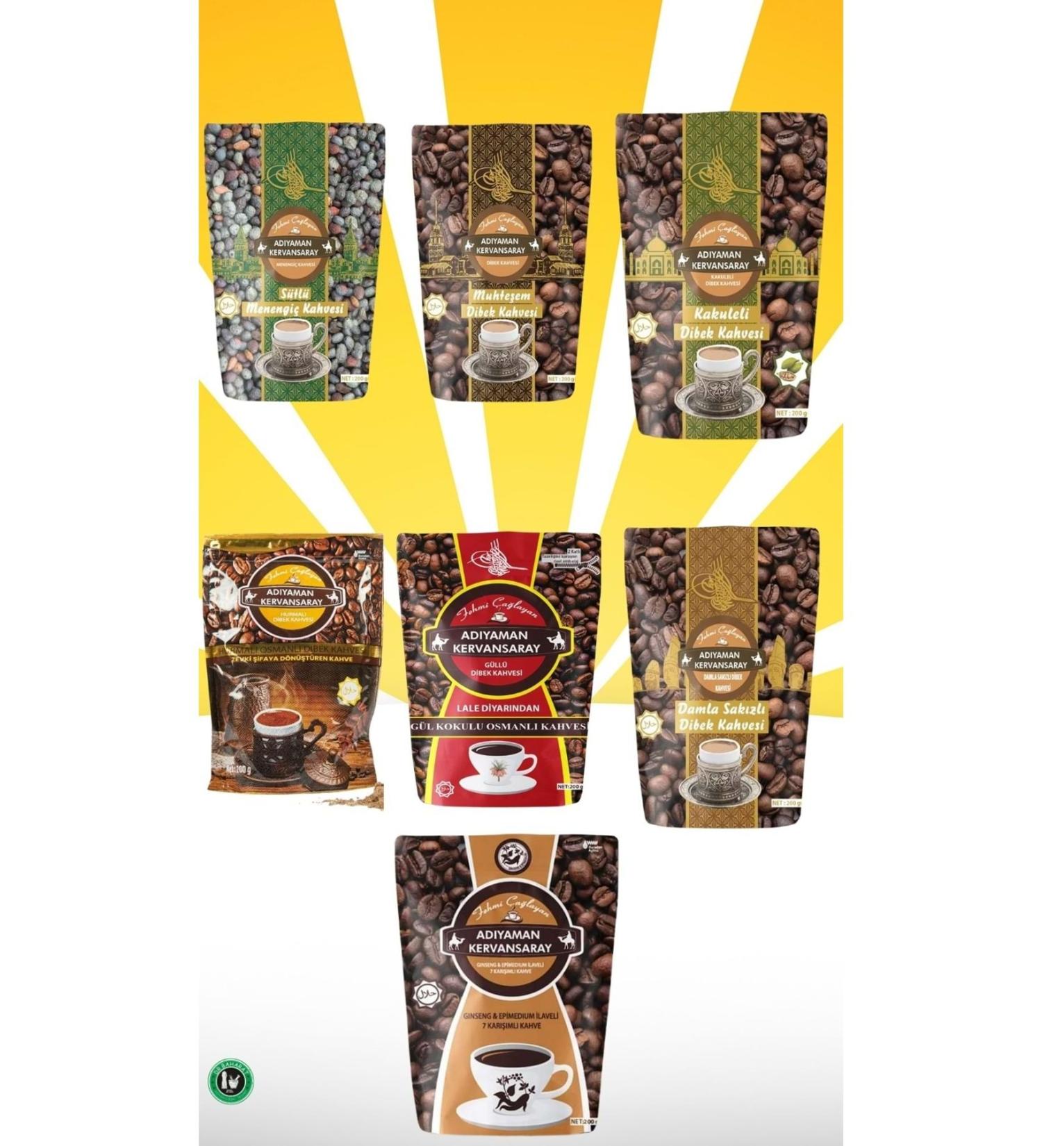 dr spice Ottoman Dibek Introduction Package 7 Types of Menengi Ad yaman Coffee - Buy Online on GoSupps.com