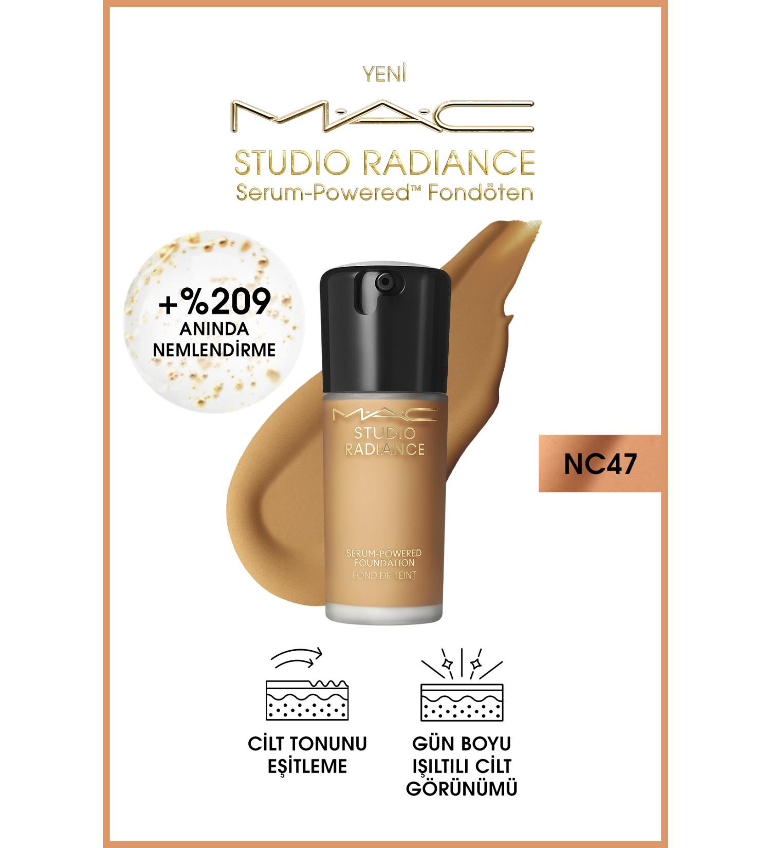 Mac Luminous Skin Look Studio Radiance Serum-Powered Foundation-NC47-30ml