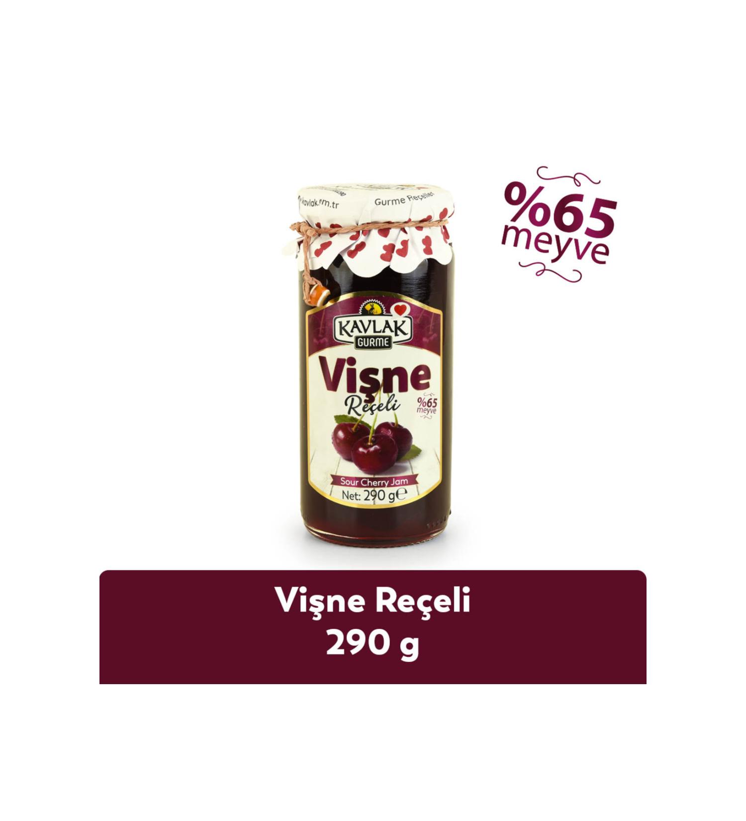 Kavlak Olive Cherry Jam 290 Gr Glass Jar