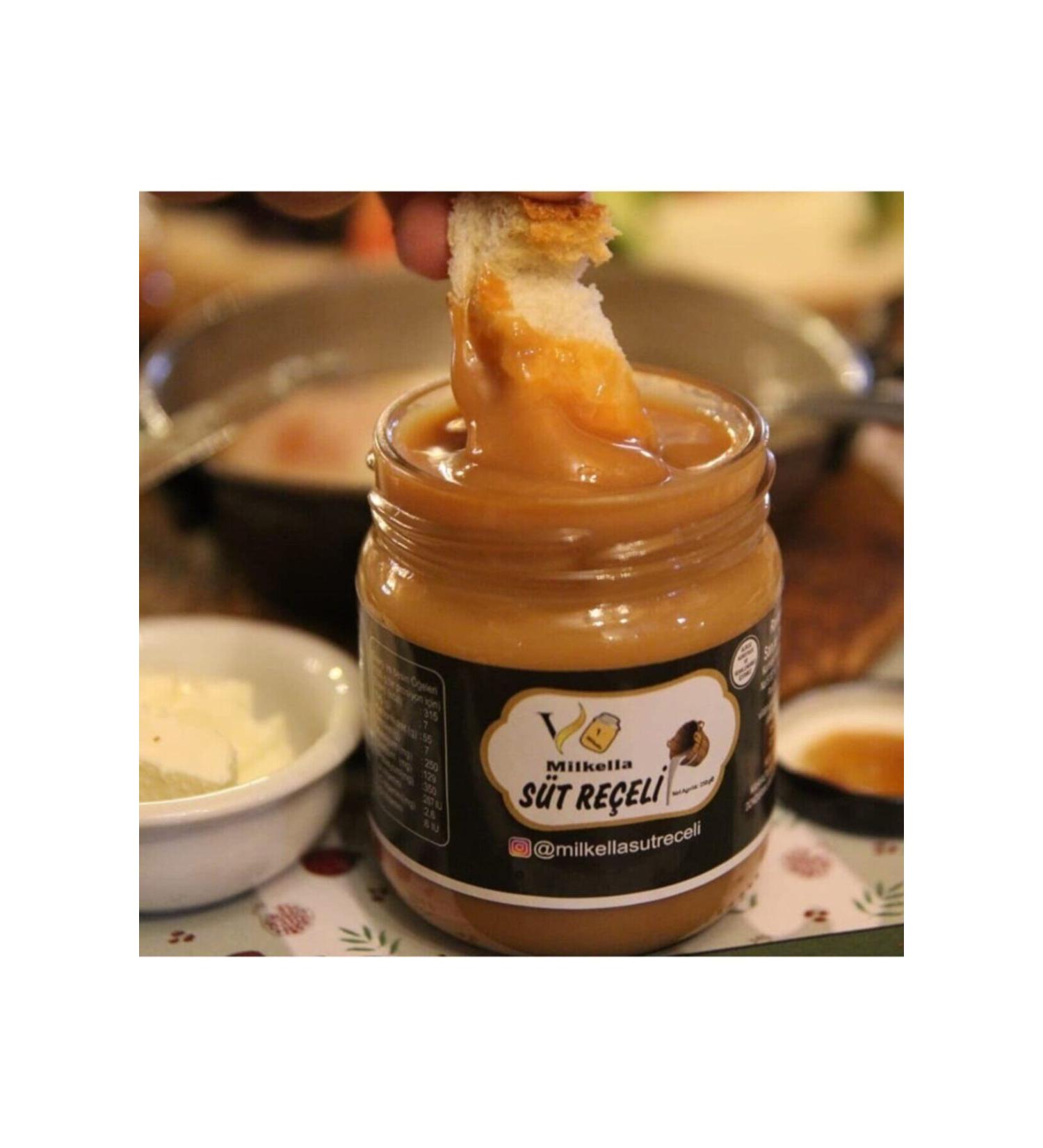 B K Y ORGANIC Home Style Natural Milk Jam 3 X 250 Gr.