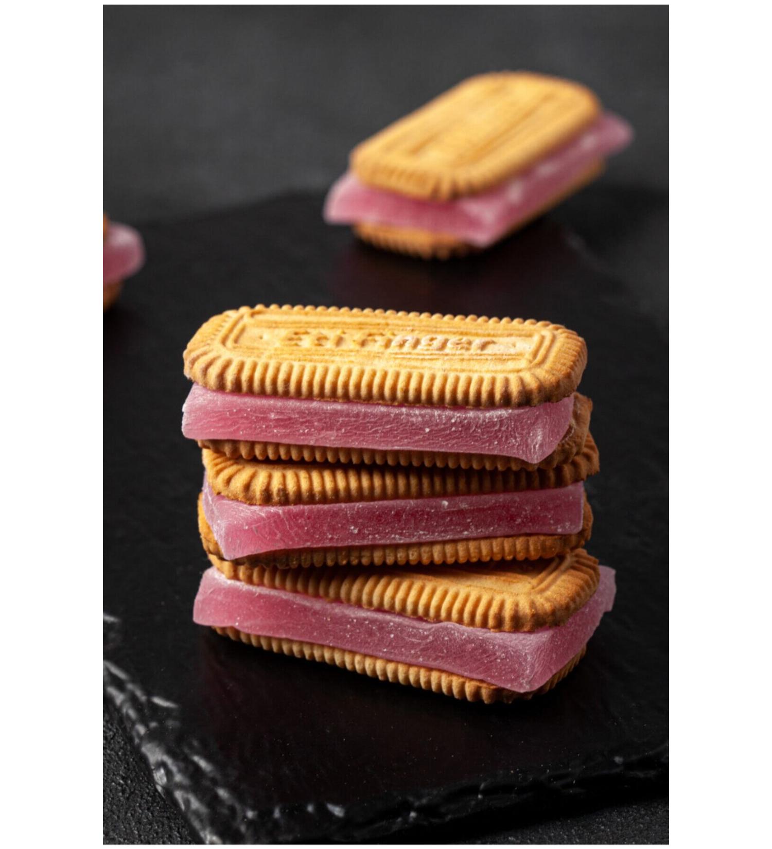 H srevzade Rose Turkish Delight in Biscuits 500 Gr.