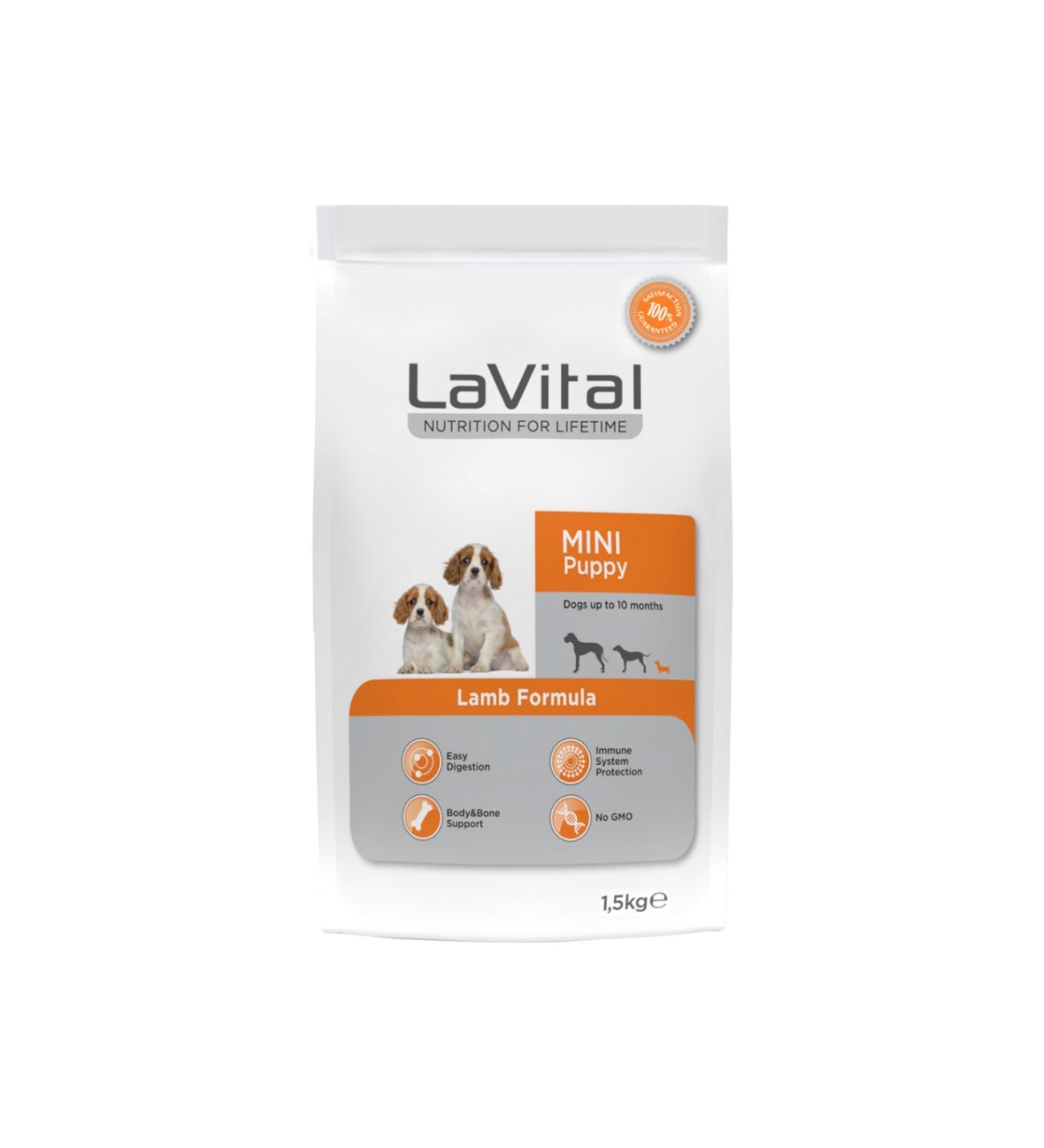 La Vital lavital mini puppy lamb 1.5kg puppy small breed dog food lamb formula