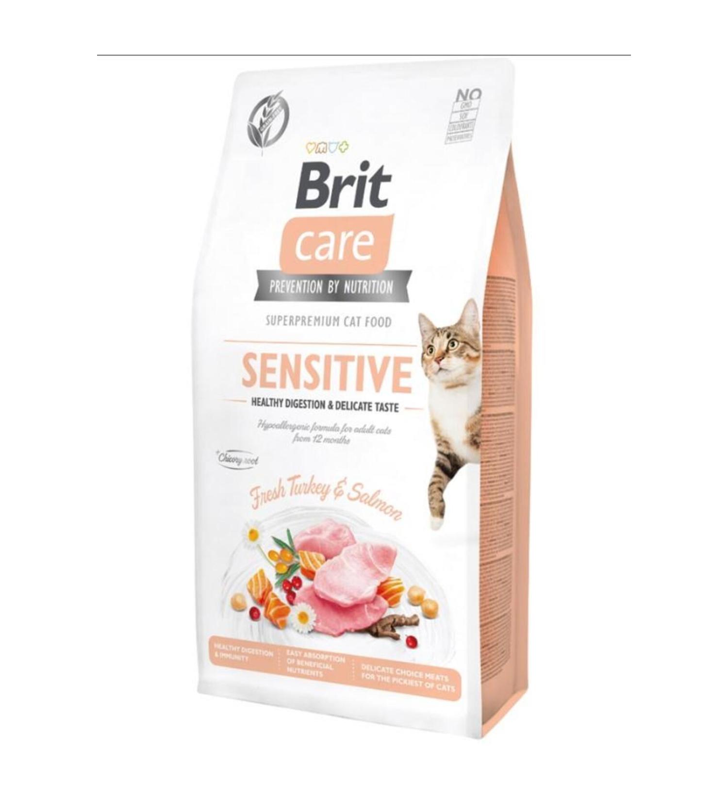 Brit Care Sensitive Hypo-allergenic Grain-Free Adult Cat Food 7kg