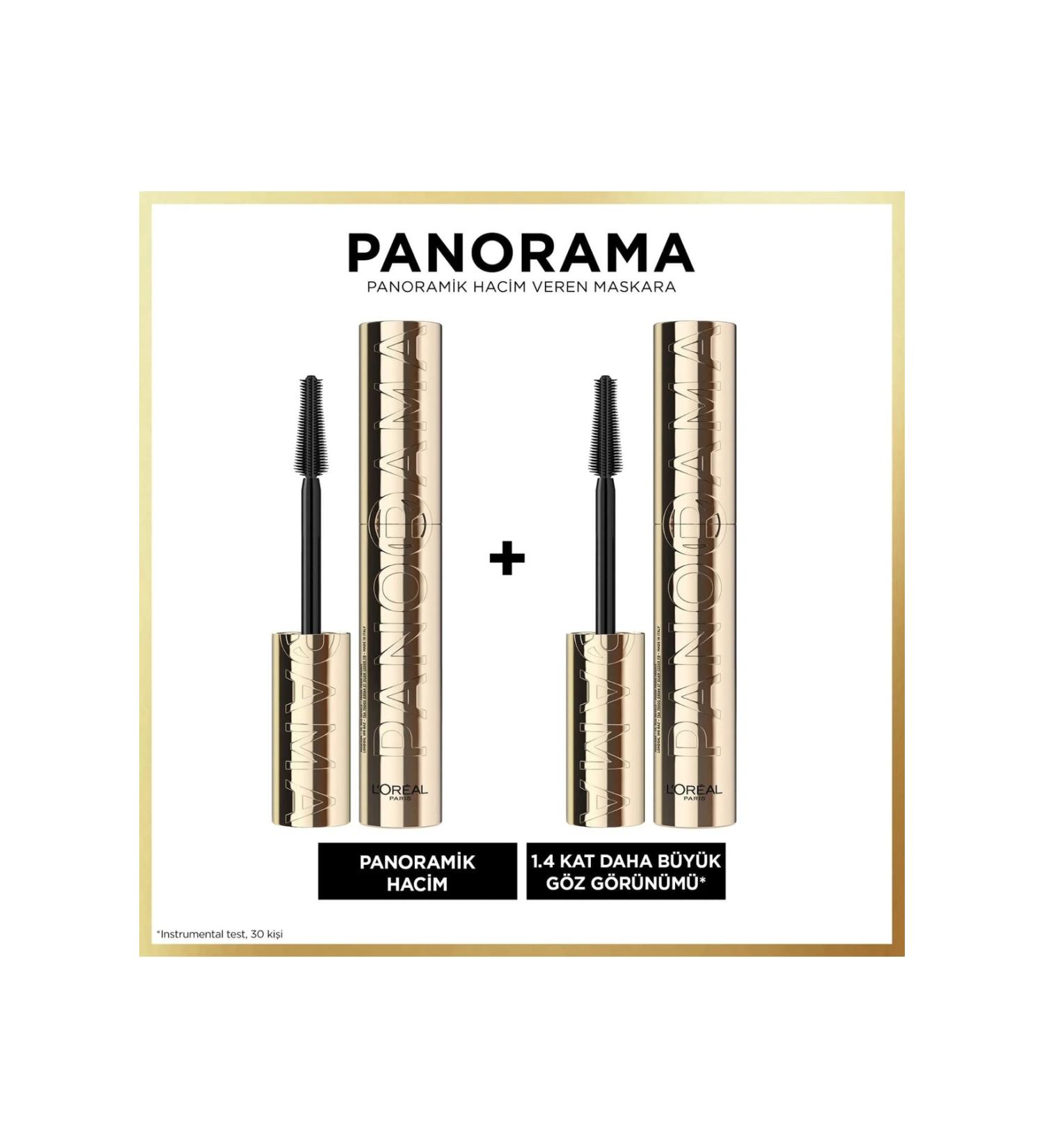 L'Oreal Paris Panorama Volumizing Mascara Black SET OF 2 - Buy Online on GoSupps.com