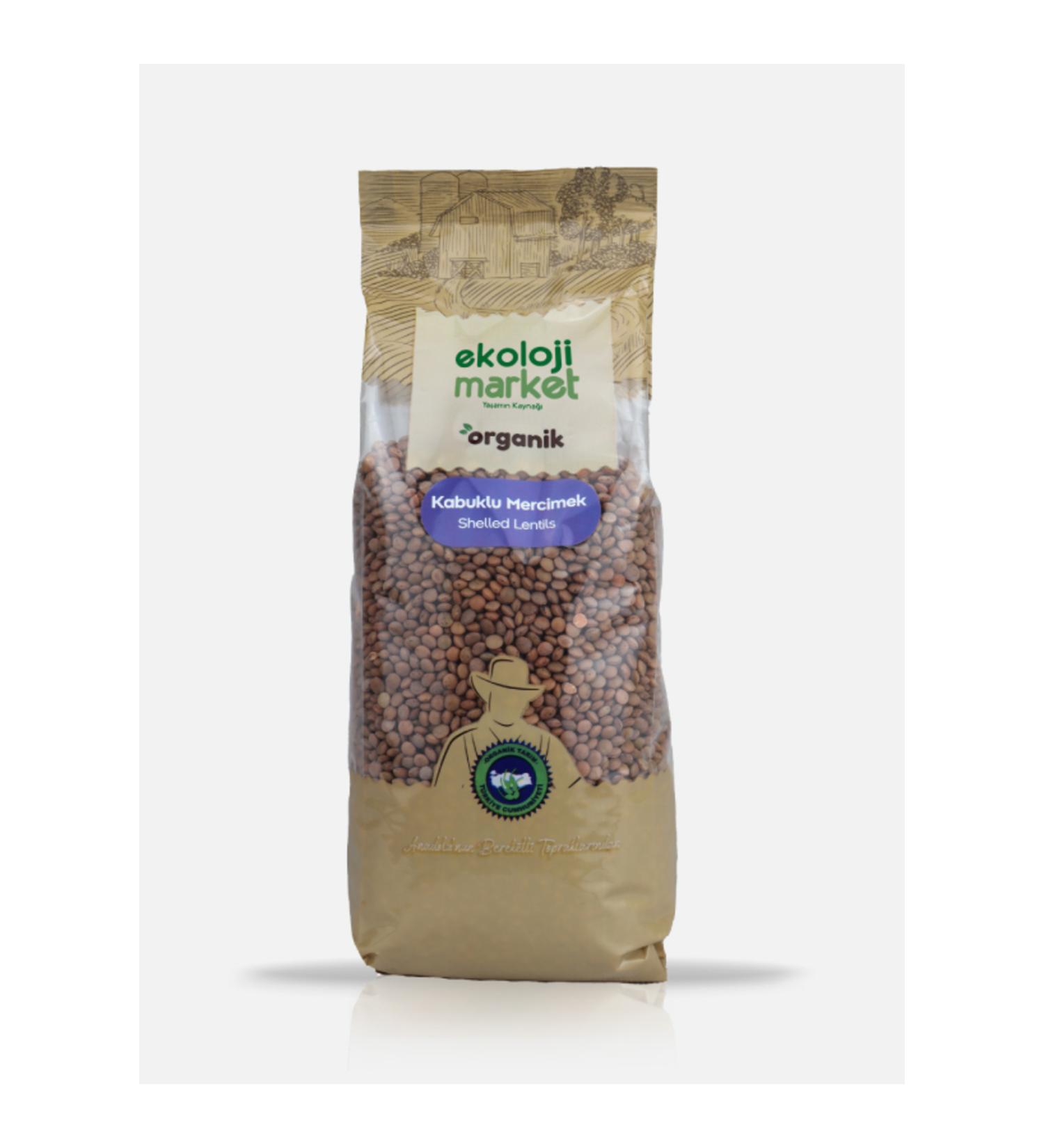 Ecology Market Organic Shelled Lentils 750gr